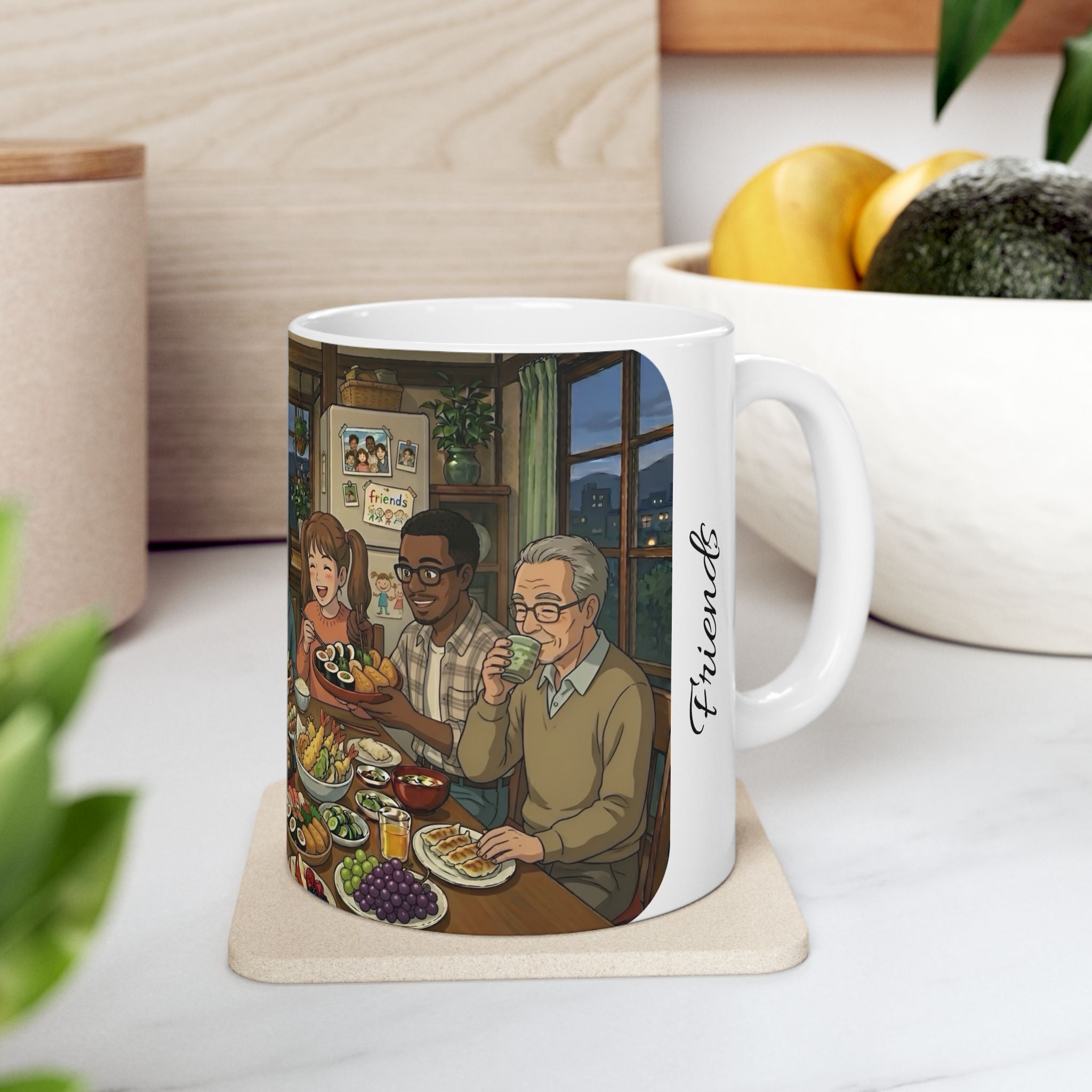 Family & Friends #2 Forever White Ceramic Mug — Cozy Feast Cup (11oz/15oz)
