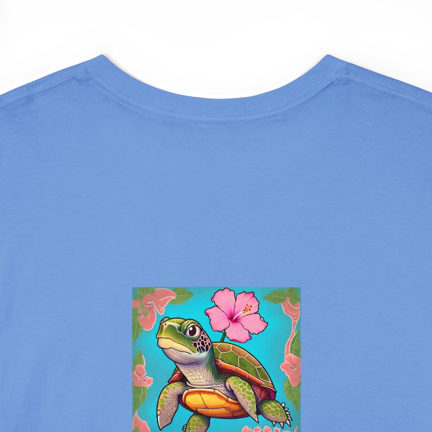 Turtle Flower Unisex Heavy Cotton Tee