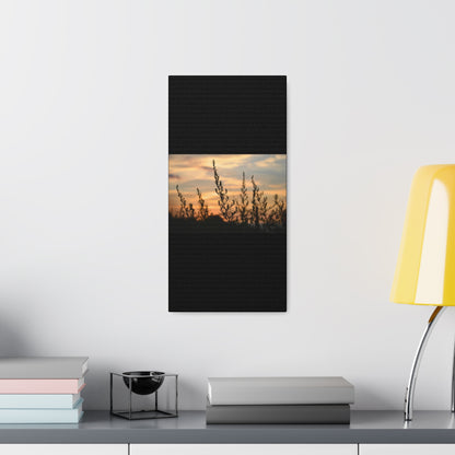 Nature Sunset Silhouette Black Canvas Gallery Wraps