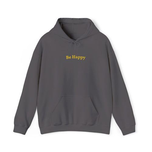 Be Happy Gold Embroidered Unisex Heavy Blend Hooded Sweatshirt, Strength And Hope Hoodie