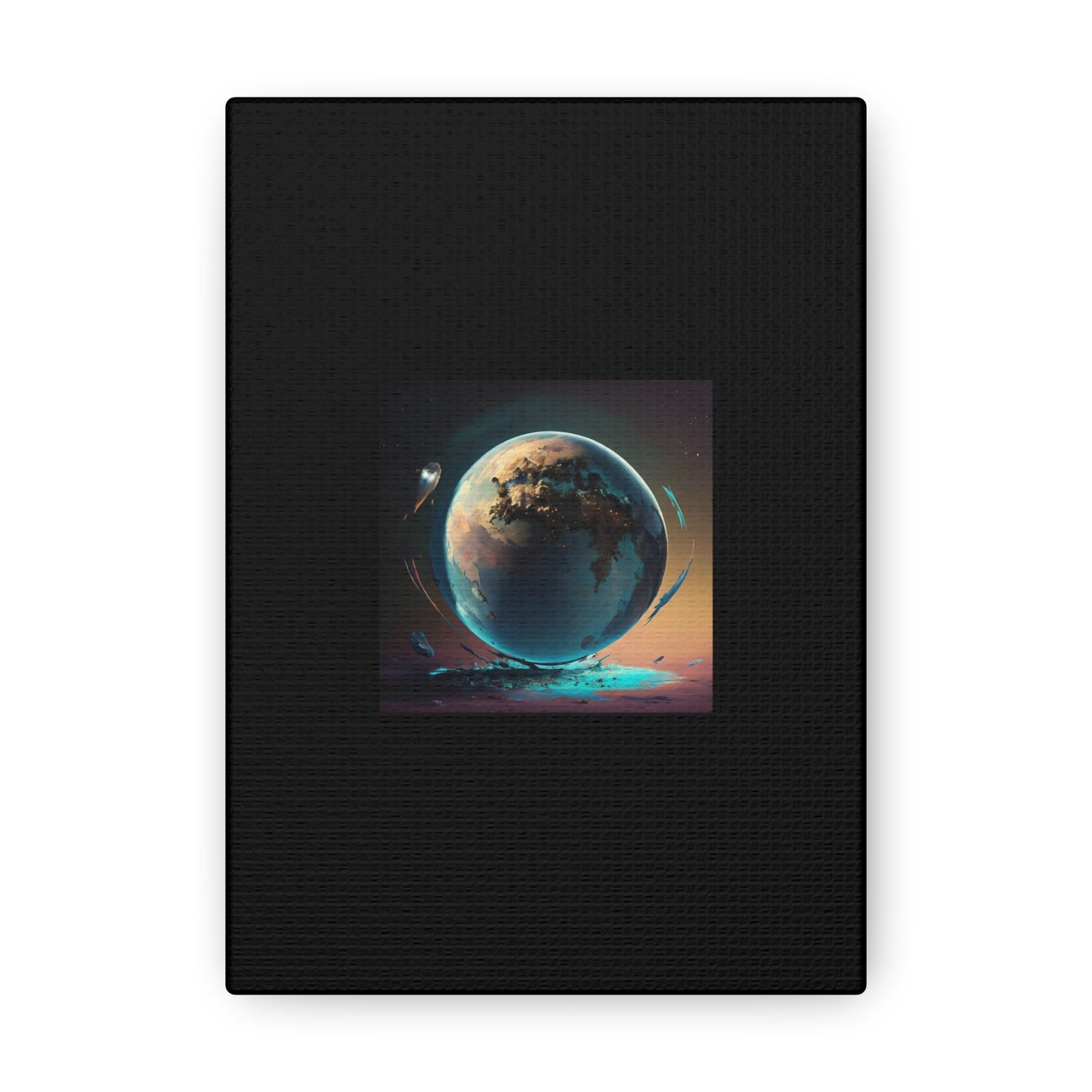 Matiby Worlds Black Canvas Gallery Wraps