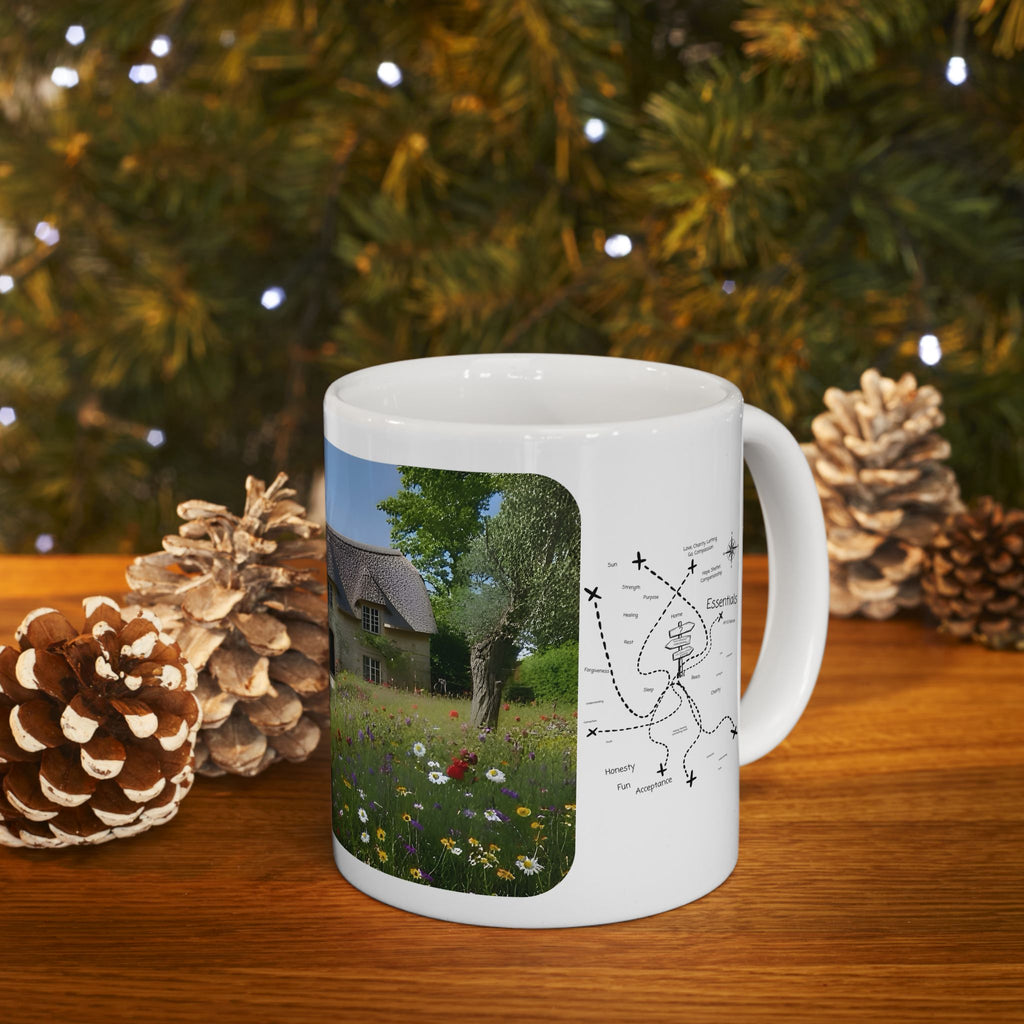 Cozy Architecture & Dreamy Landscapes #19 White Ceramic Mug – Homes Home Sweet Home Cup (11oz/15oz)