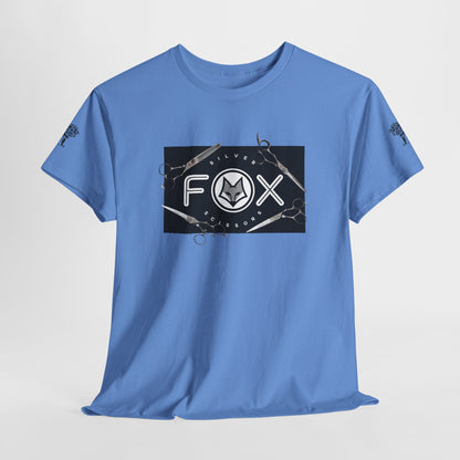 Silver Fox Scissors Unisex Heavy Cotton Tee