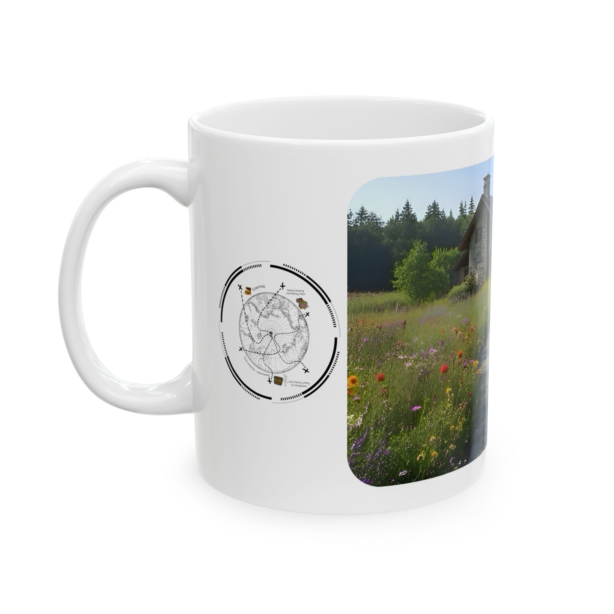 Cozy Architecture & Dreamy Landscapes #7 White Ceramic Mug – Homes Home Sweet Home Cup (11oz/15oz)