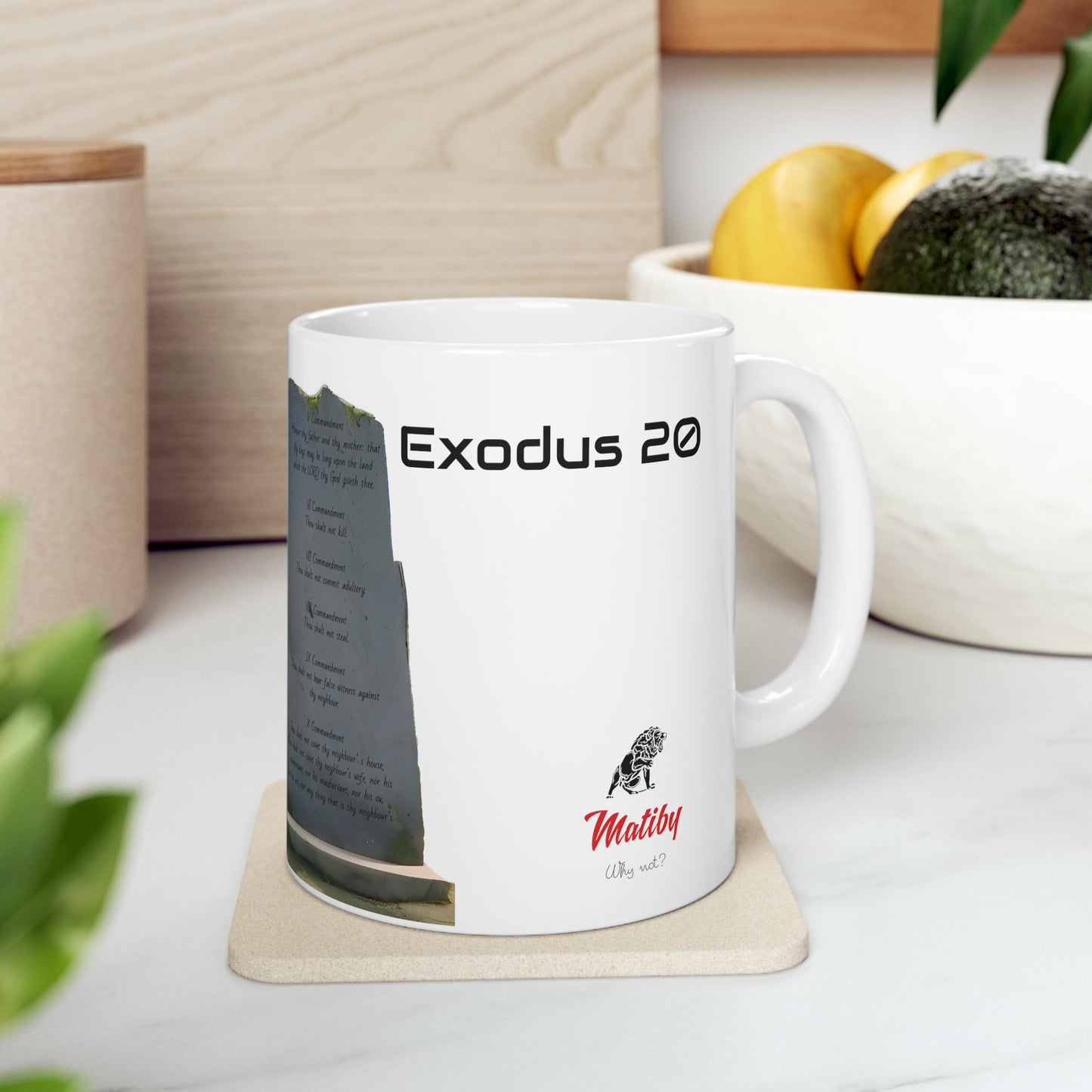 Bible Speaks Exodus 20 Ceramic Mug, 11oz