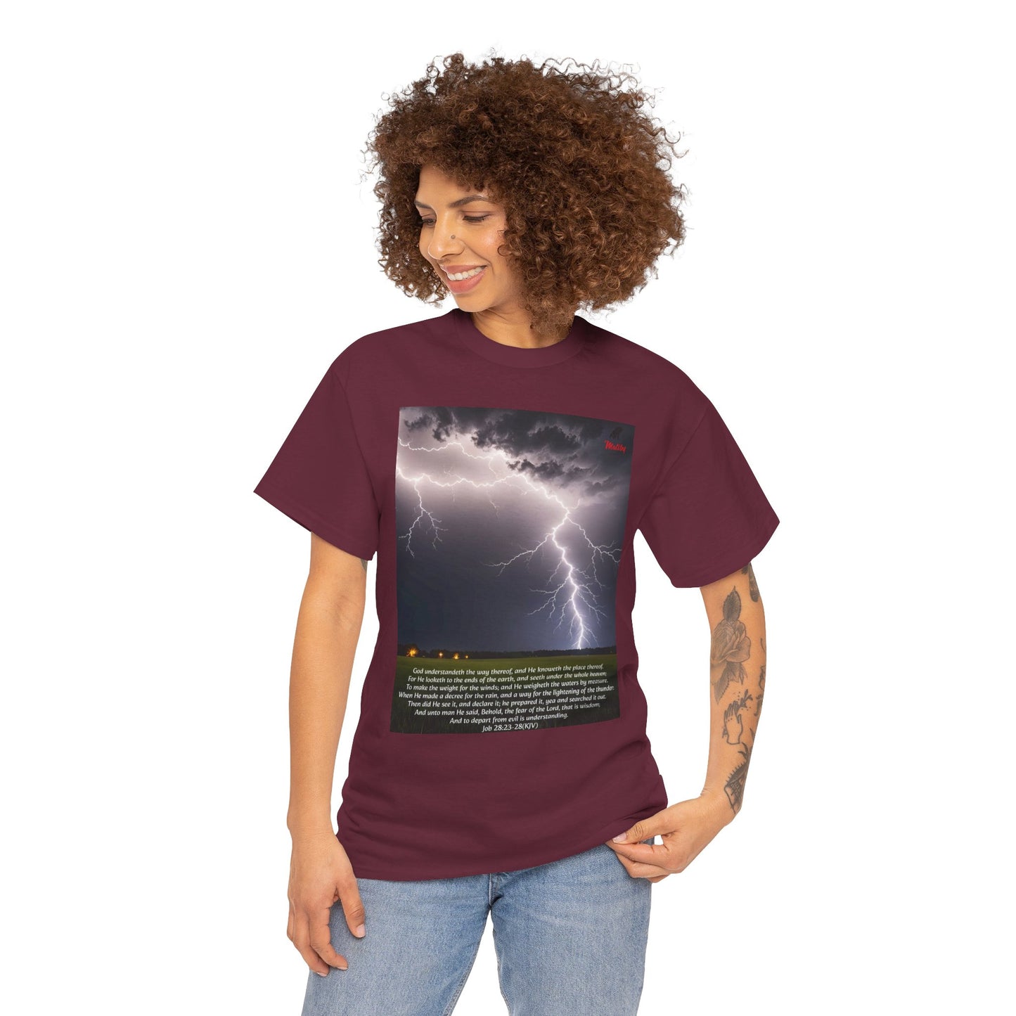 Lightning Style Fear of the Lord Unisex Heavy Cotton Tee