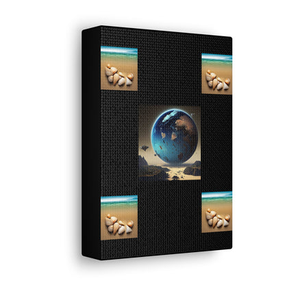 Matiby Worlds Black Canvas Gallery Wraps