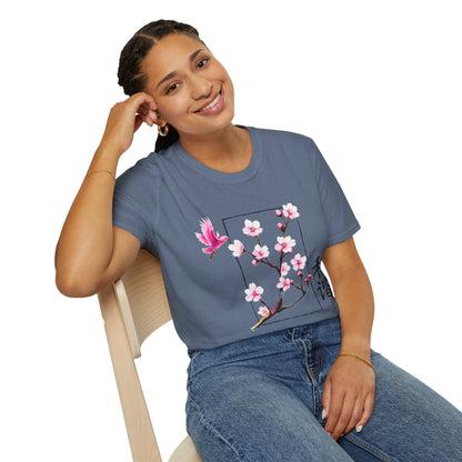 Japanese Cherry Blossom Unisex Softstyle T-Shirt