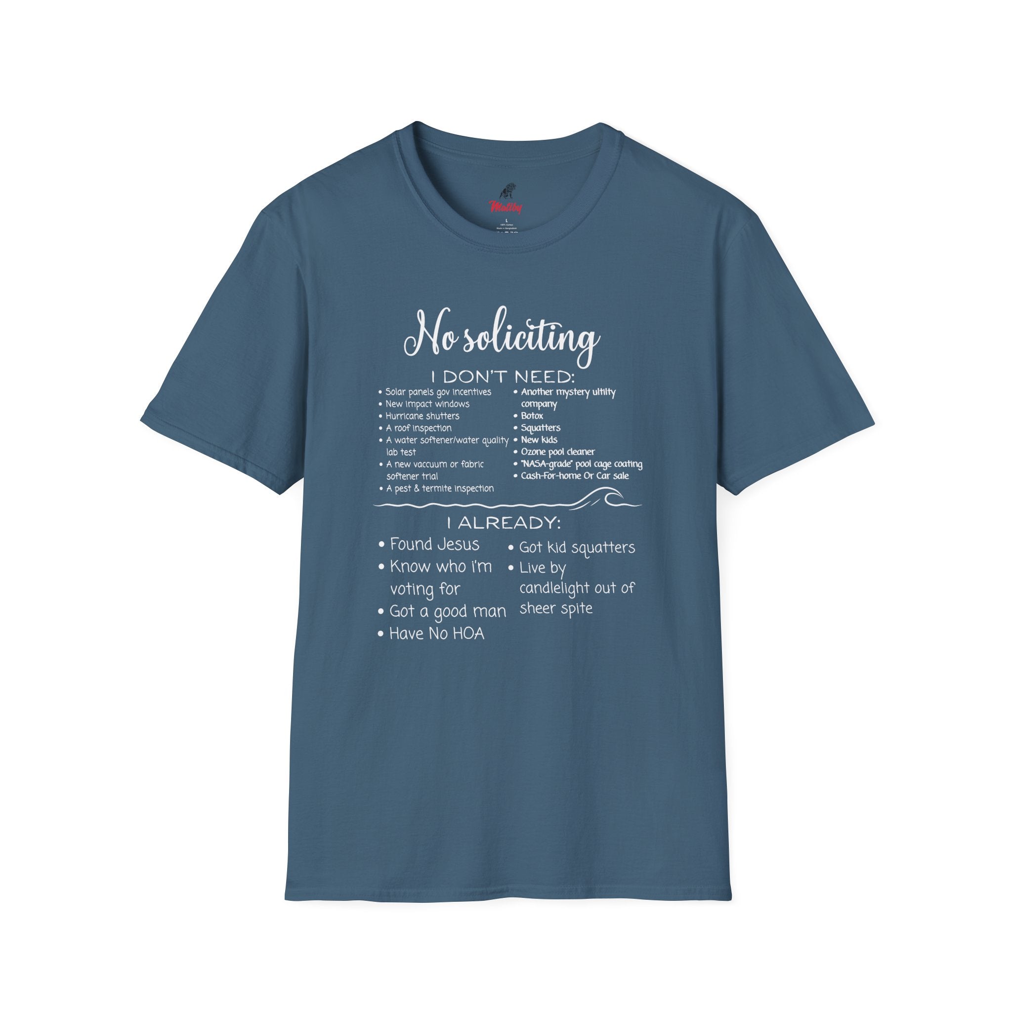 No Soliciting, I Got A Good Man T-Shirt #3 — I Already Found Jesus Funny Tee
