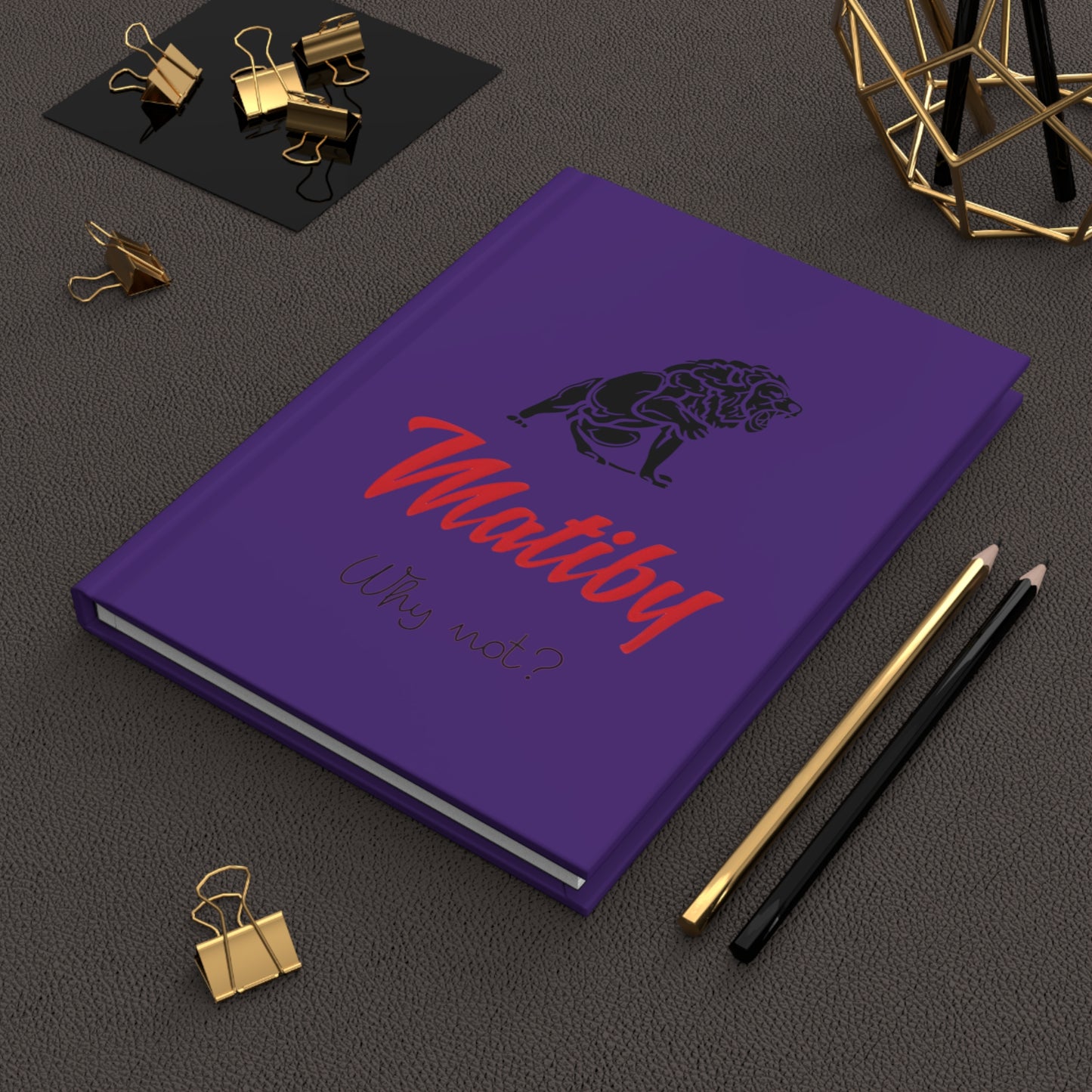 Matiby Hardcover Journal Matte Purple