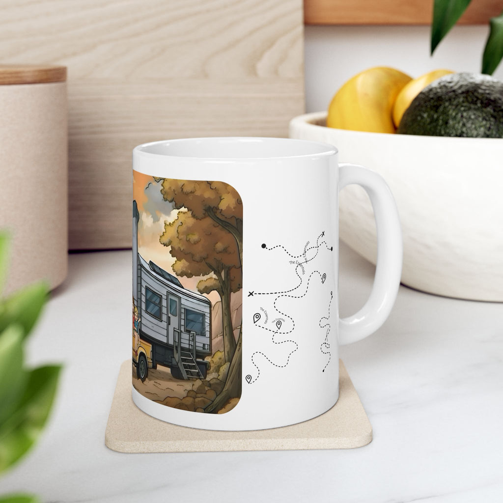 Sunshine State Pickup Trucks #3 Trailer Home White Ceramic Mug – Celebrating Companionship, Creativity & Life’s Little Wonders Cup (11oz/15oz)
