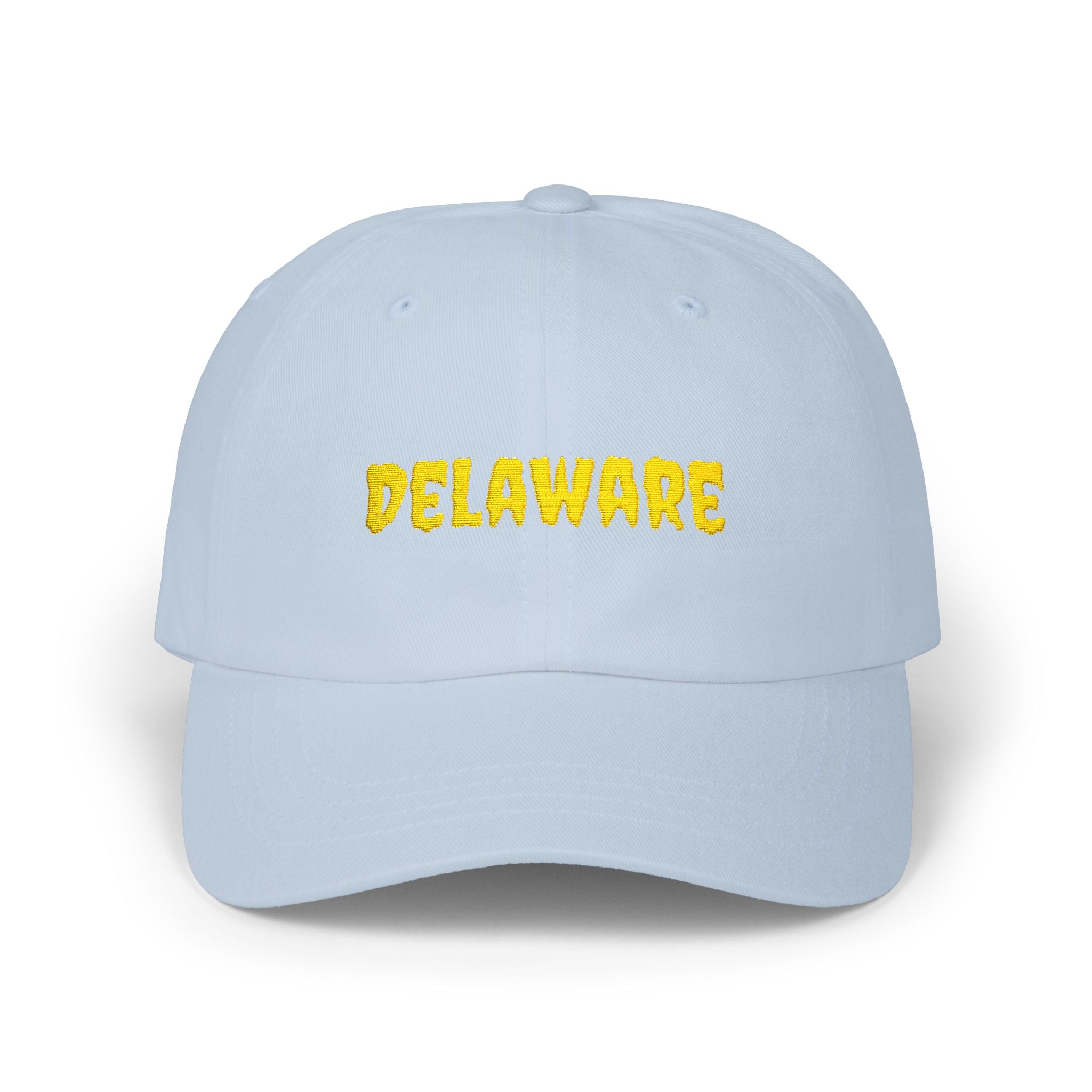 Delaware United States of America Gold Embroidered Classic Dad Cap | DE 1st USA Baseball Hat