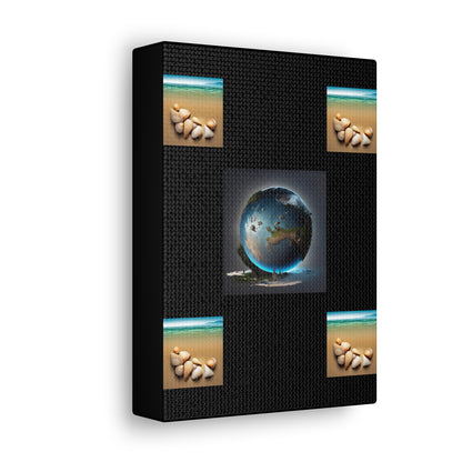 Matiby Worlds Black Canvas Gallery Wraps