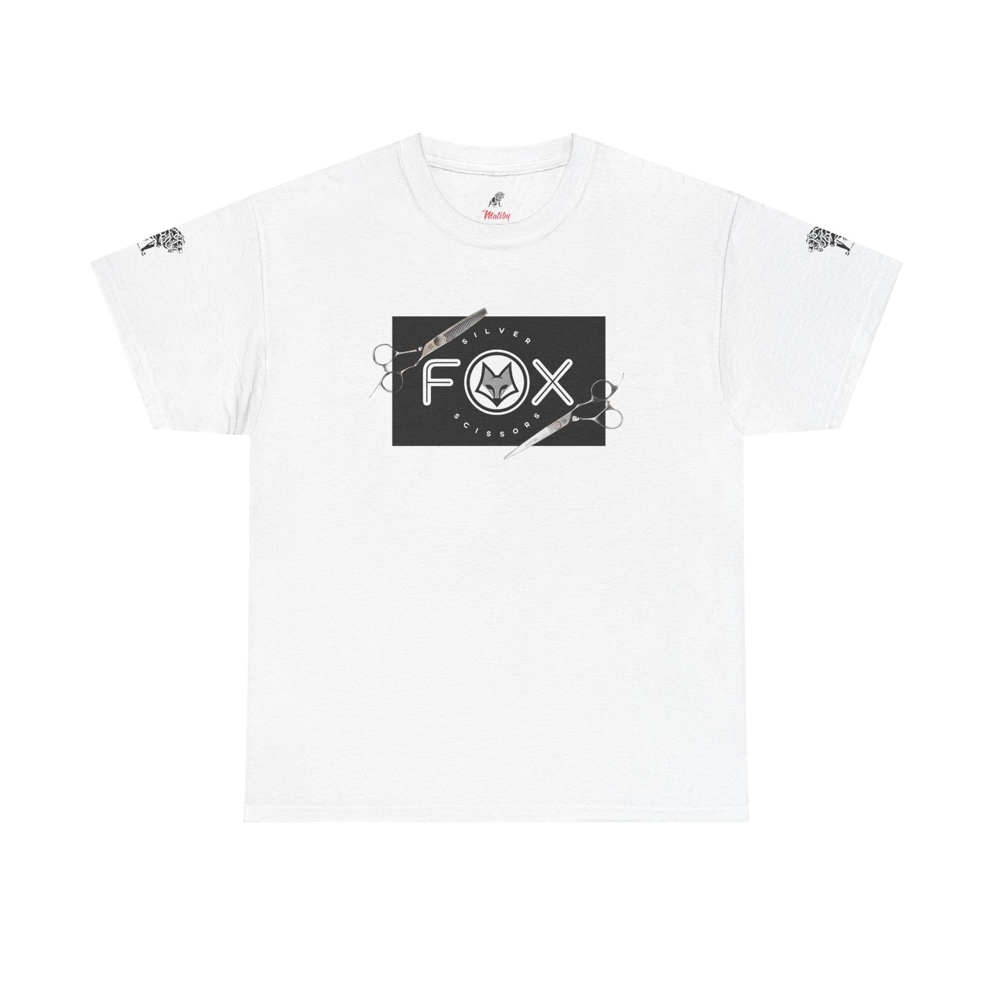 Silver Fox Scissors Unisex Heavy Cotton Tee