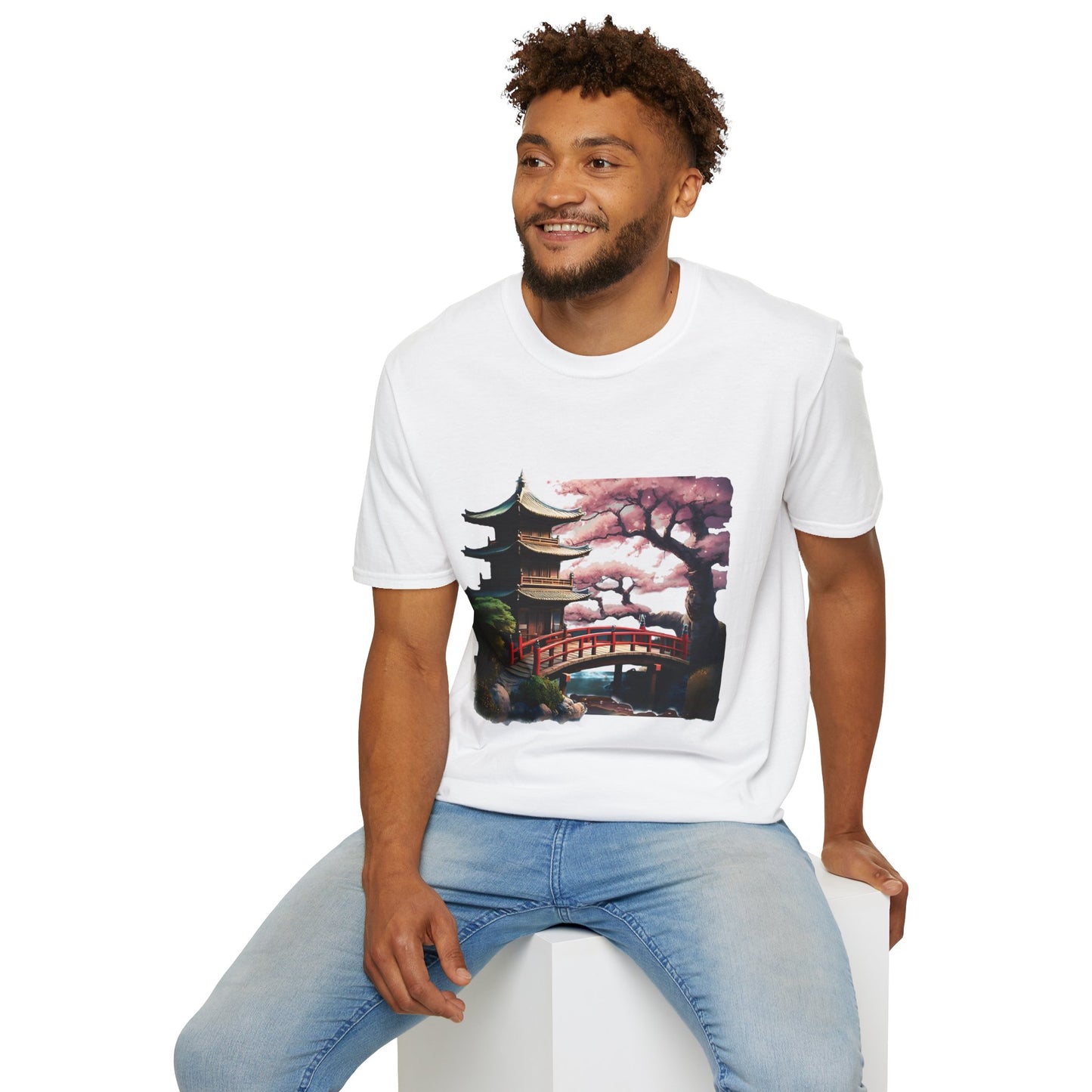 Japanese Landscape Unisex Softstyle T-Shirt