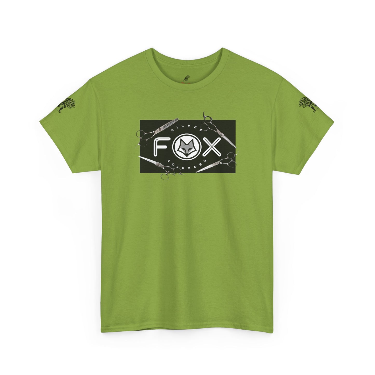 Silver Fox Scissors Unisex Heavy Cotton Tee