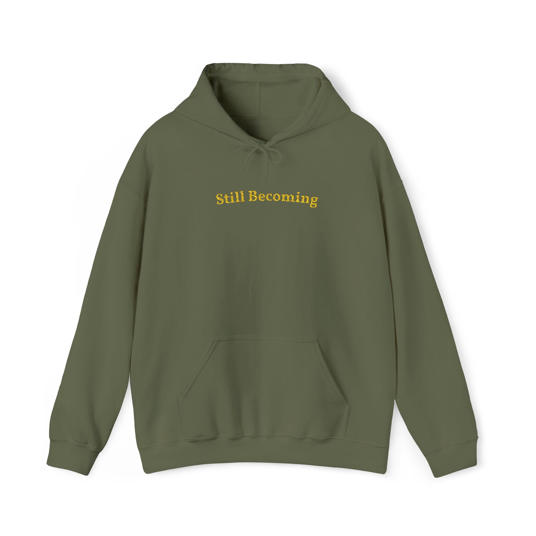 Still Becoming Gold Embroidered Unisex Heavy Blend Hooded Sweatshirt, Strength And Hope Hoodie