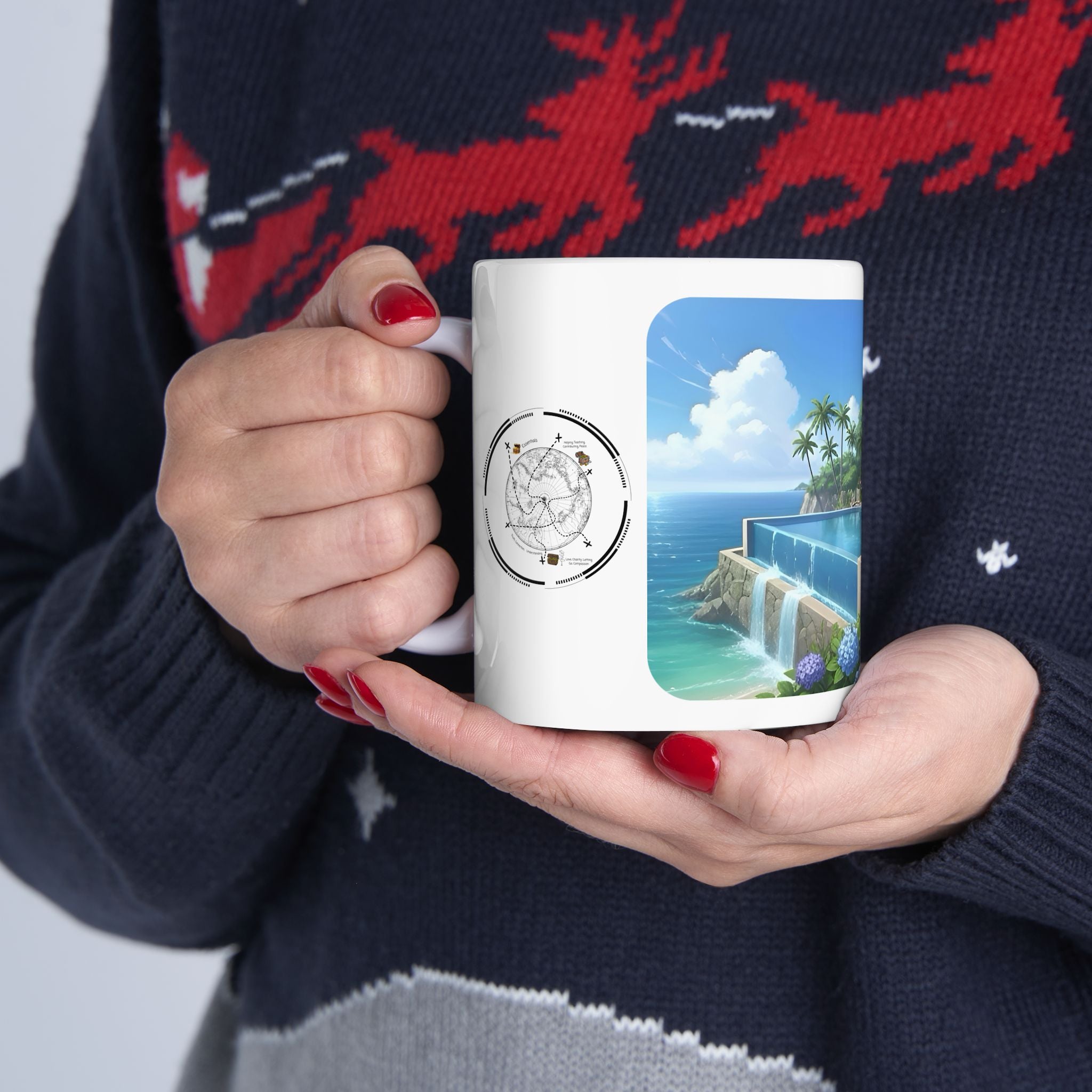 Cozy Architecture & Dreamy Landscapes #42 White Ceramic Mug – Homes Home Sweet Home Cup (11oz/15oz)