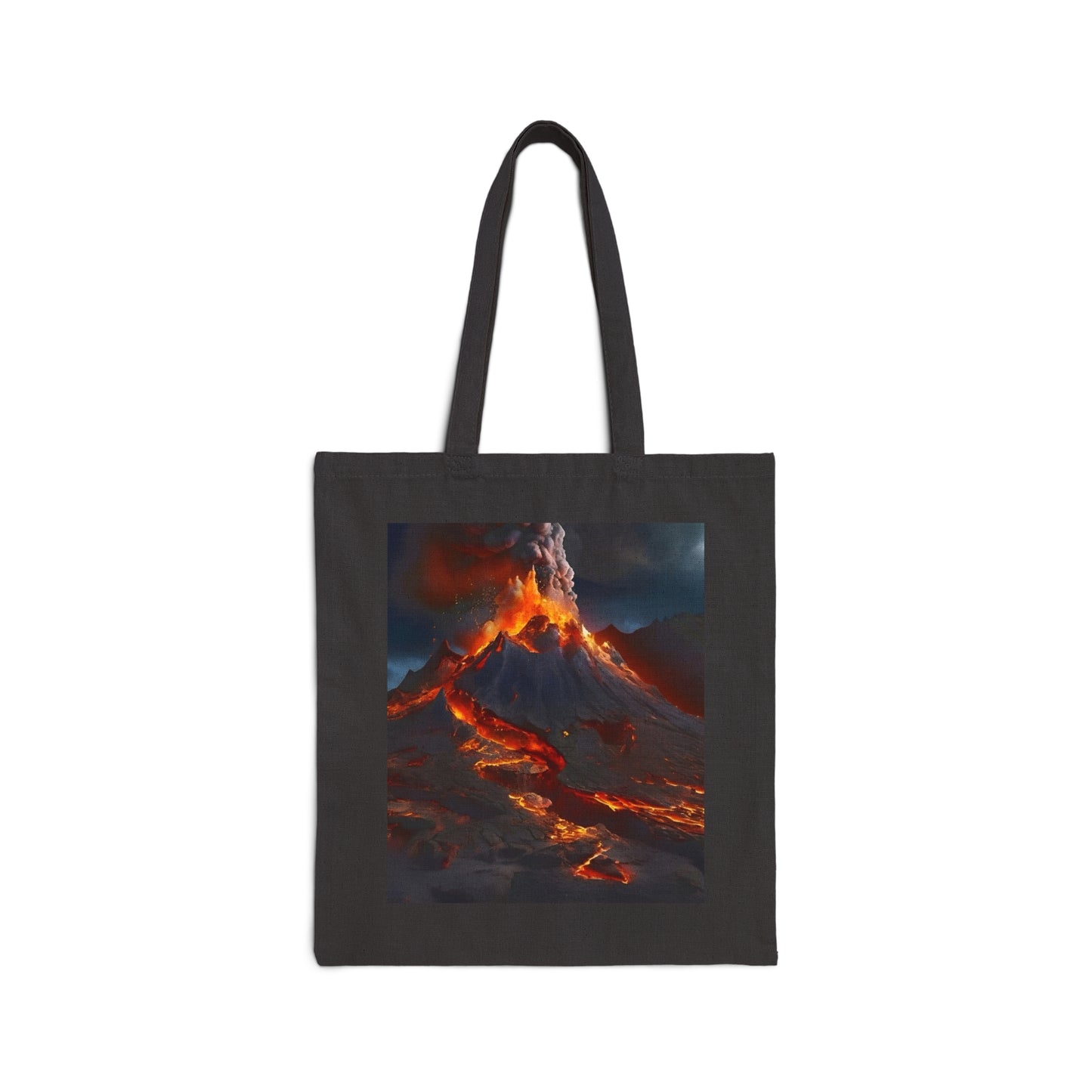 Volcano Cotton Canvas Tote Bag