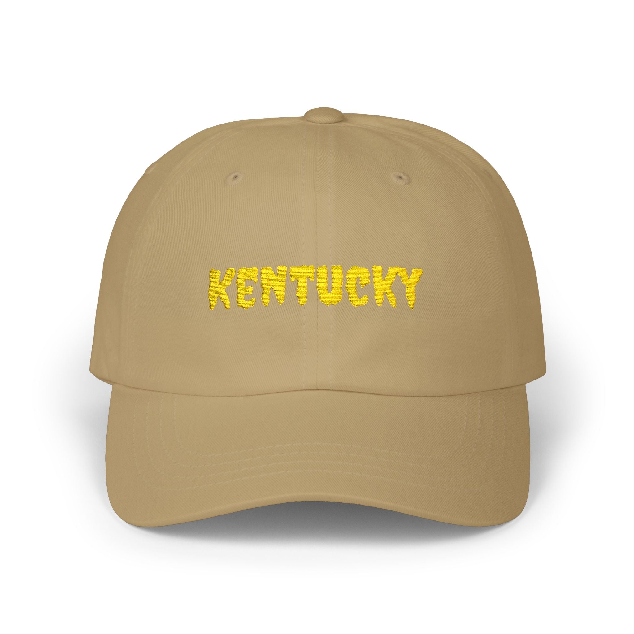 Kentucky United States of America Gold Embroidered Classic Dad Cap | KY 15th USA Baseball Hat