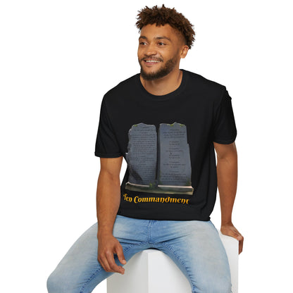 Bible Speaks Ten Commandments Unisex Softstyle T-Shirt