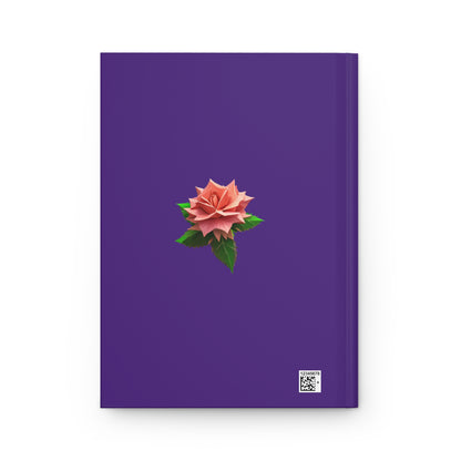 Thorn Rose Hardcover Journal Matte Purple