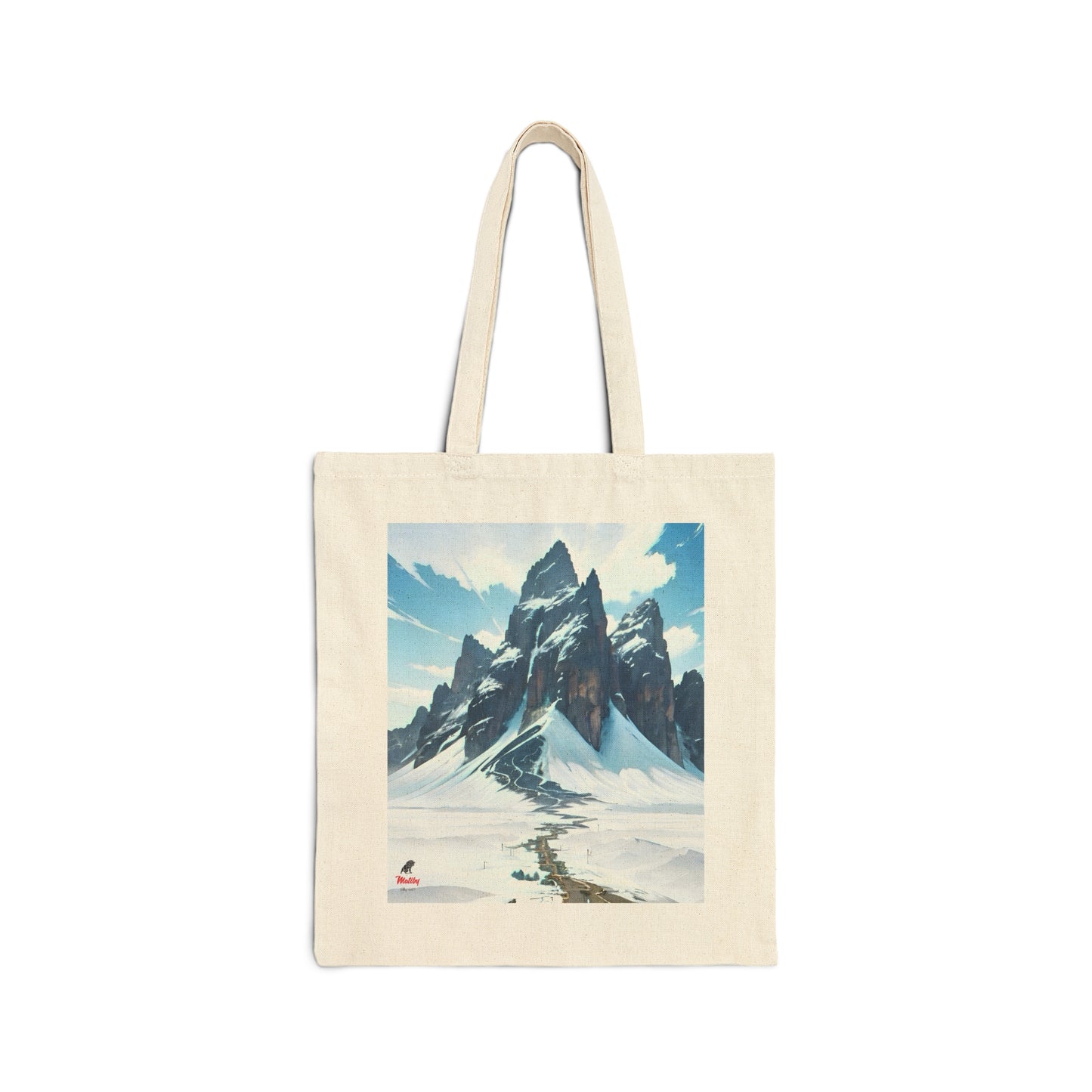 Volcano/Alps Cotton Canvas Tote Bag