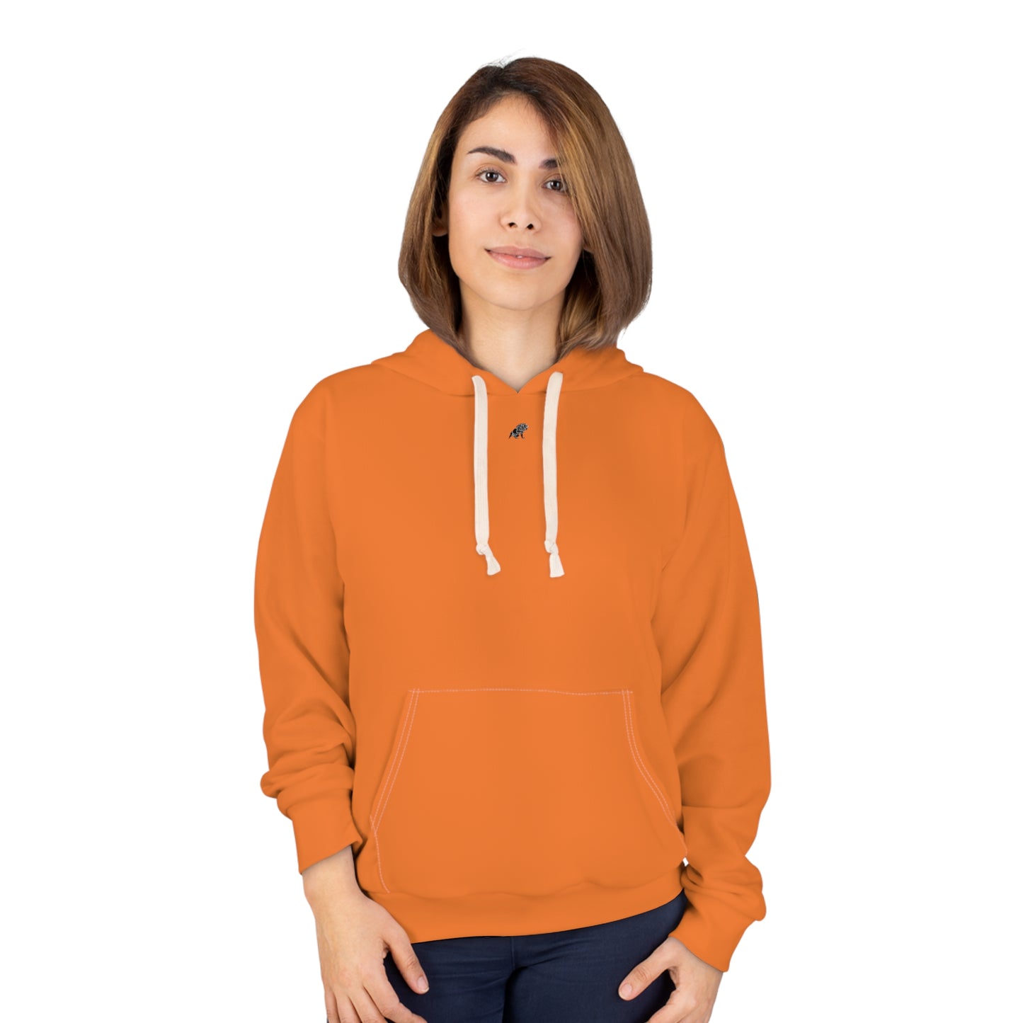 Matiby Orange Unisex Pullover Hoodie (AOP)