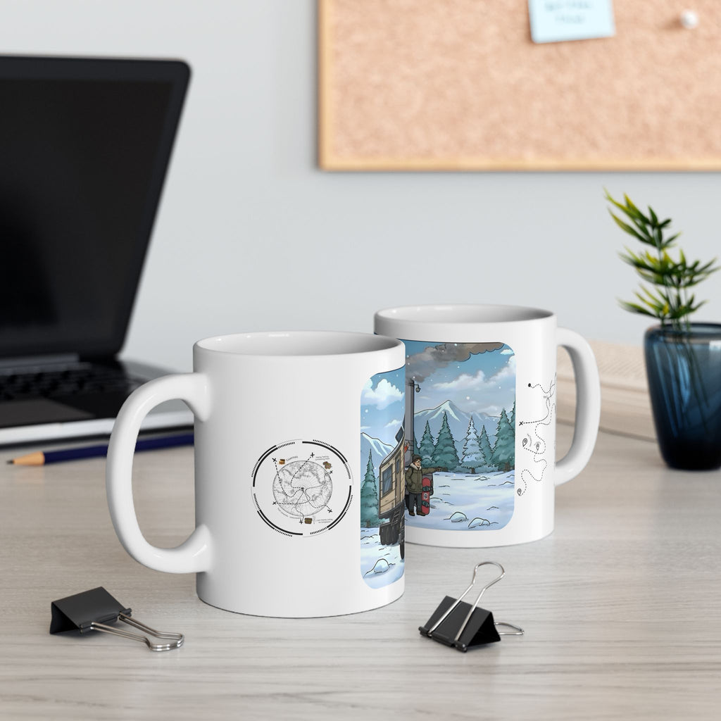 Sunshine State Pickup Trucks #14, Hauling Family Trailer White Ceramic Mug – Celebrating Companionship, Creativity & Life’s Little Wonders Cup (11oz/15oz)