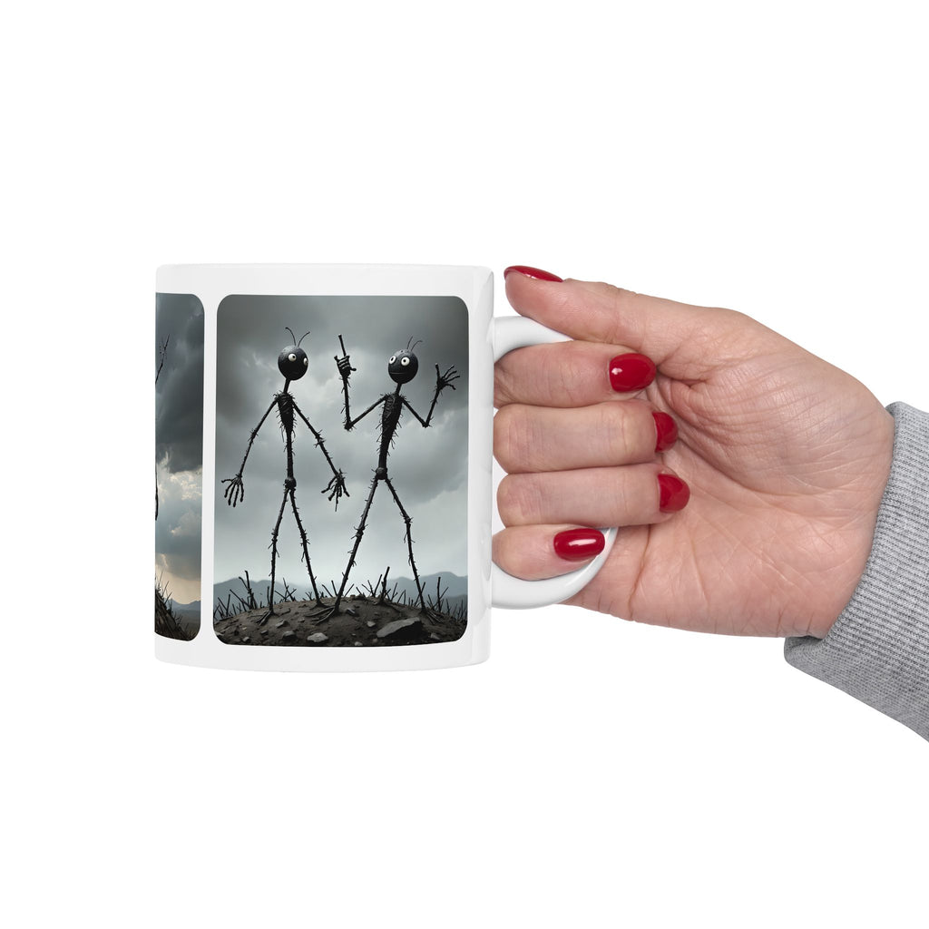 The Stick-To-It Species #4 White Ceramic Mug – Anatomy of Optimism Cup 11oz/15oz