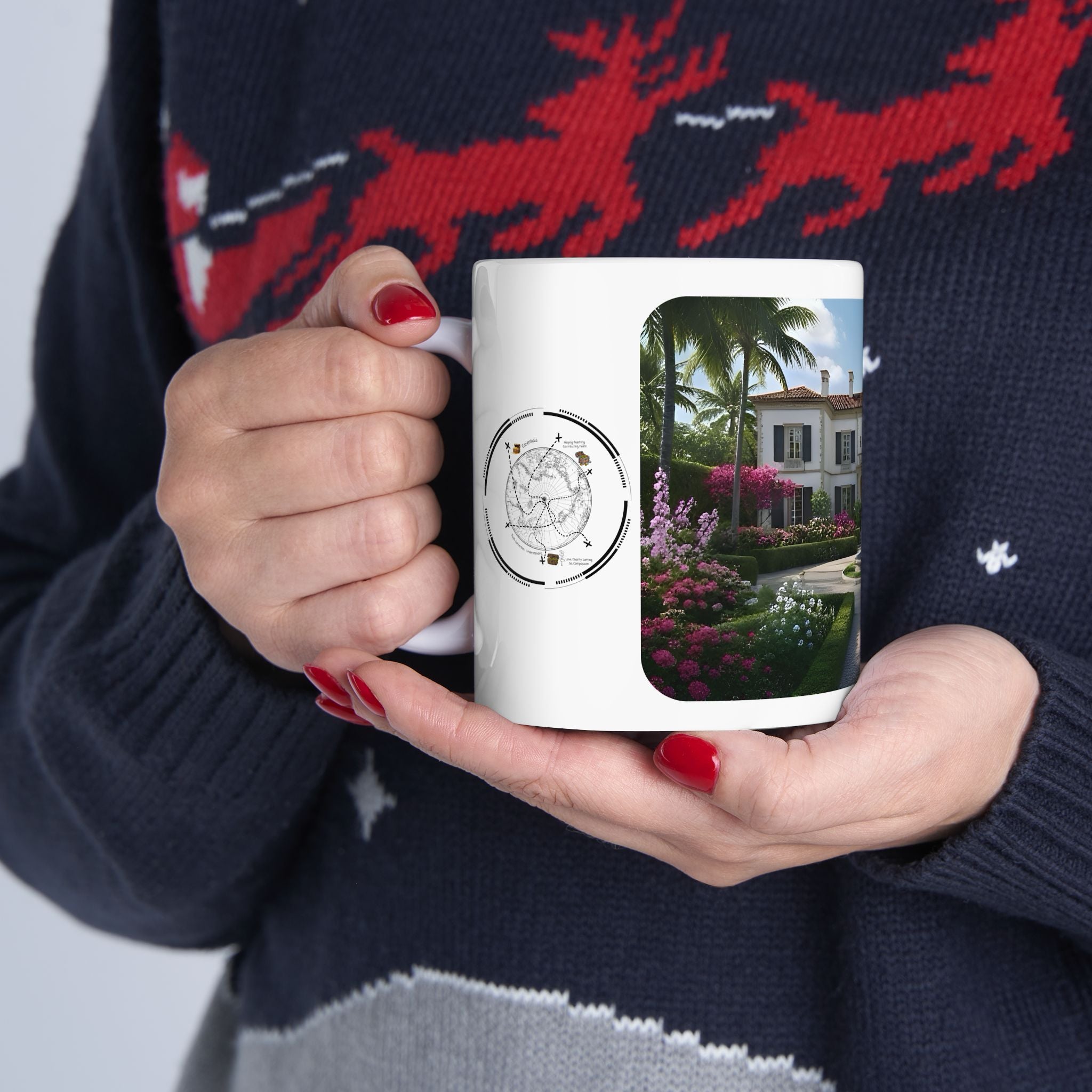 Cozy Architecture & Dreamy Landscapes #27 White Ceramic Mug – Homes Home Sweet Home Cup (11oz/15oz)