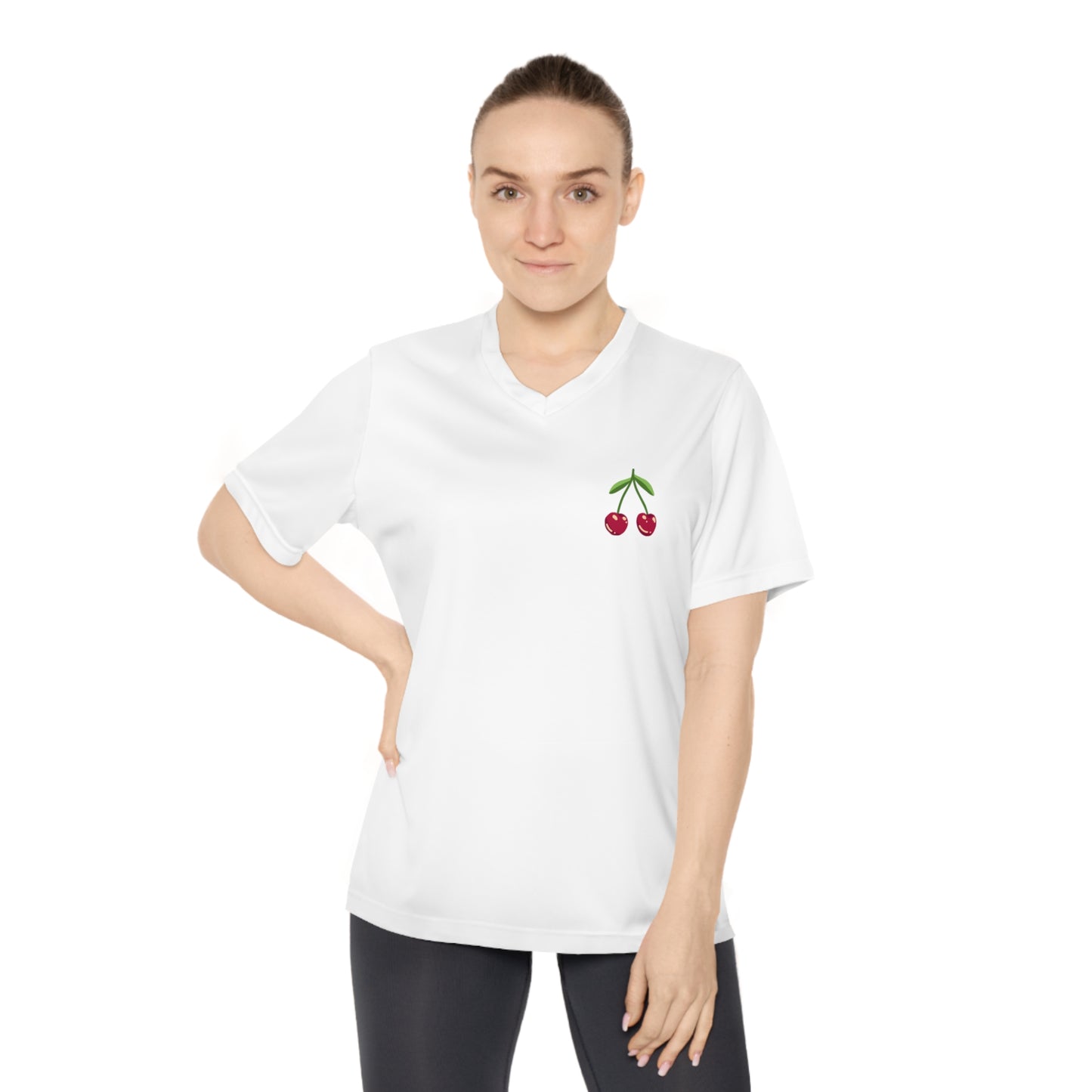 Women's Performance Cherry V-Neck T-Shirt