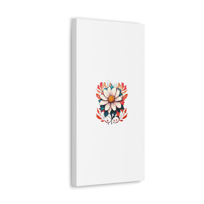 Floral White Canvas Gallery Wraps