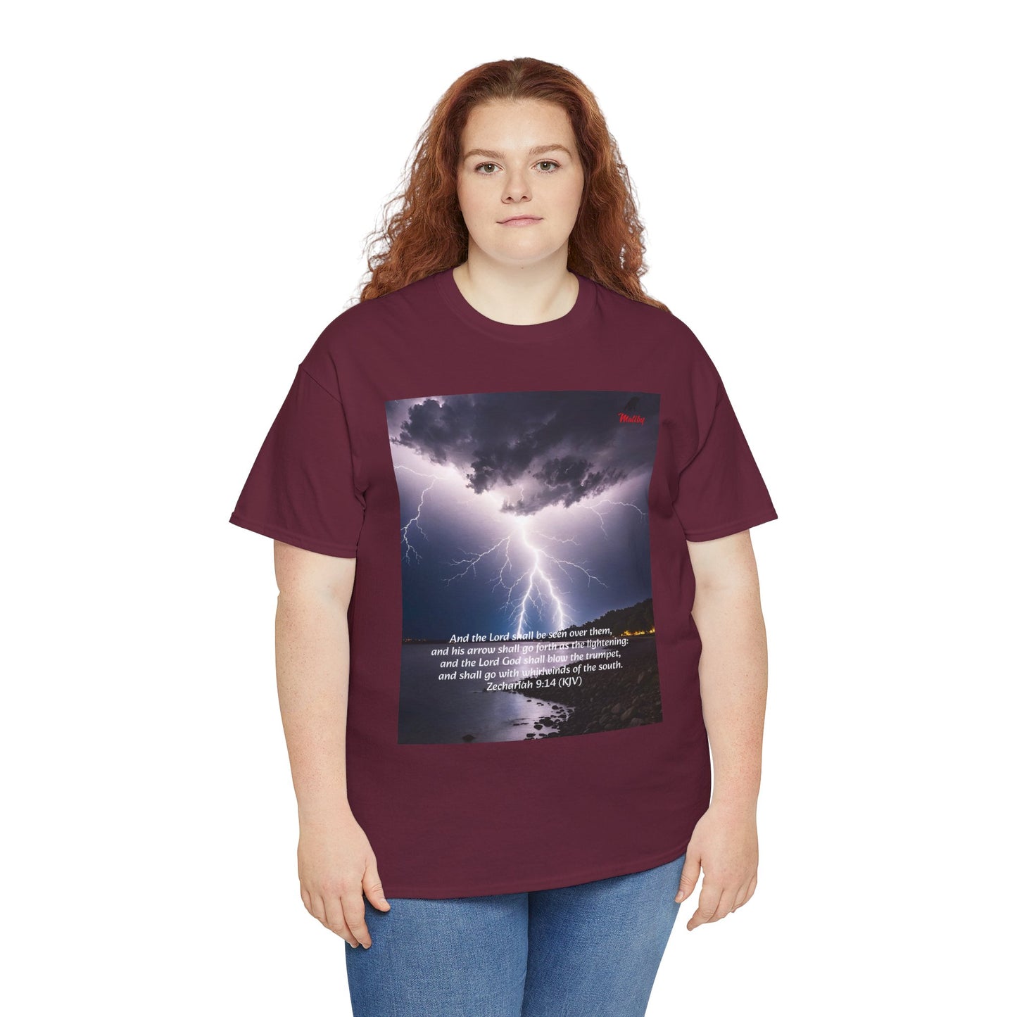 Lightning Style God's Arrow Unisex Heavy Cotton Tee