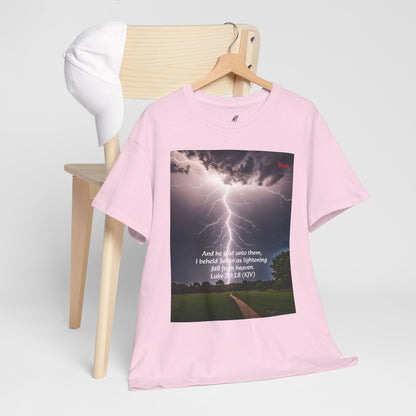 Lightning Style Satan's Fall Unisex Heavy Cotton Tee