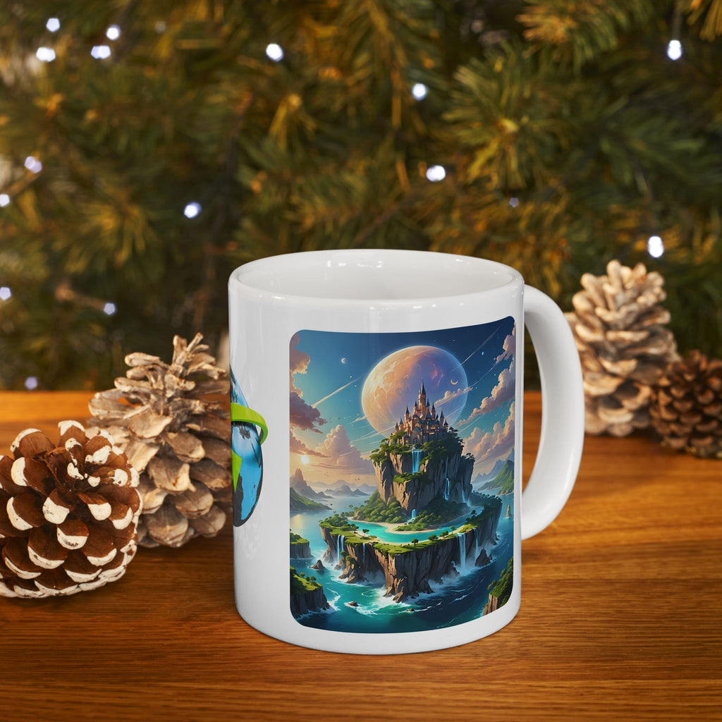 Contrast & Perspective #2 White Ceramic Mug — Time & Chance Daily Cup (11oz, 15oz)
