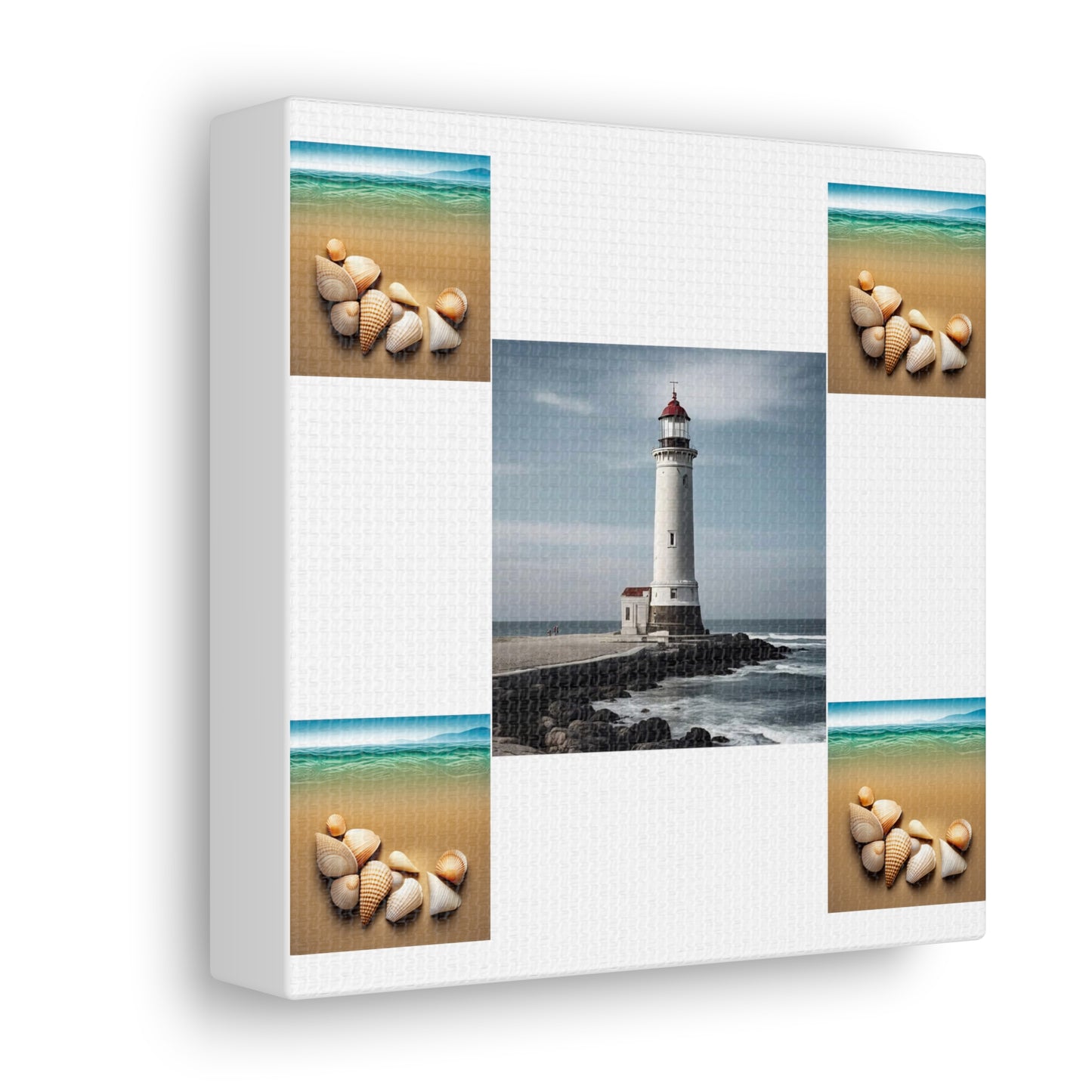 Lighthouse White Canvas Gallery Wraps