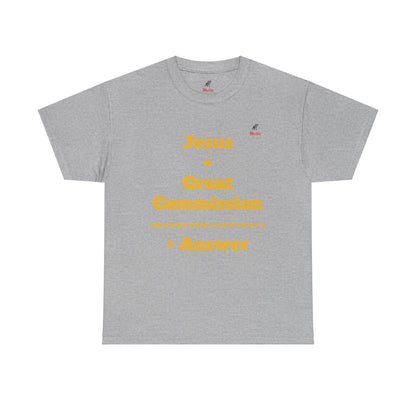 Jesus+Great Commission Unisex Heavy Cotton Tee