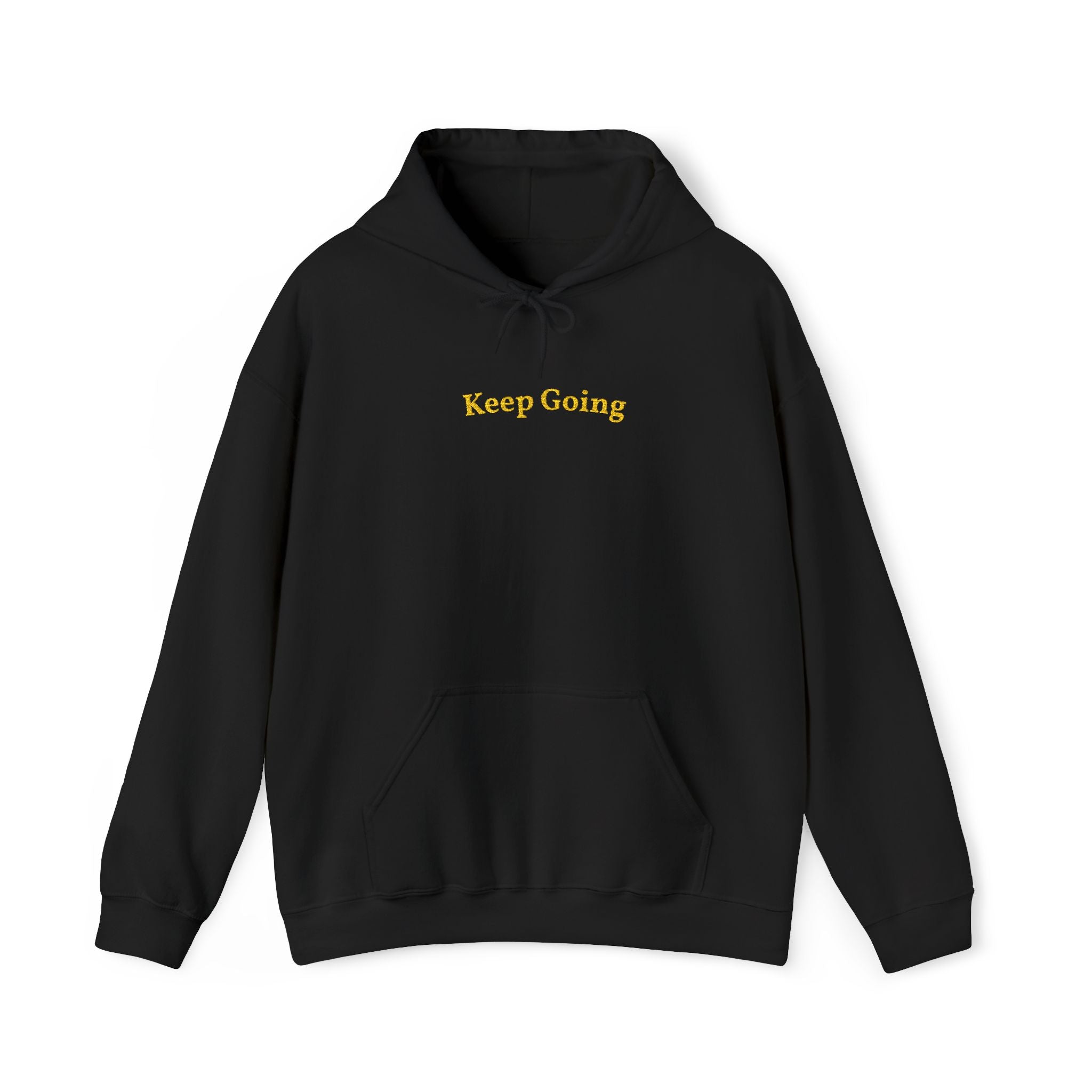 Keep Going Gold Embroidered Unisex Heavy Blend Hooded Sweatshirt, Strength And Hope Hoodie