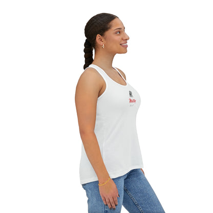 Women's White Tank Top (AOP)