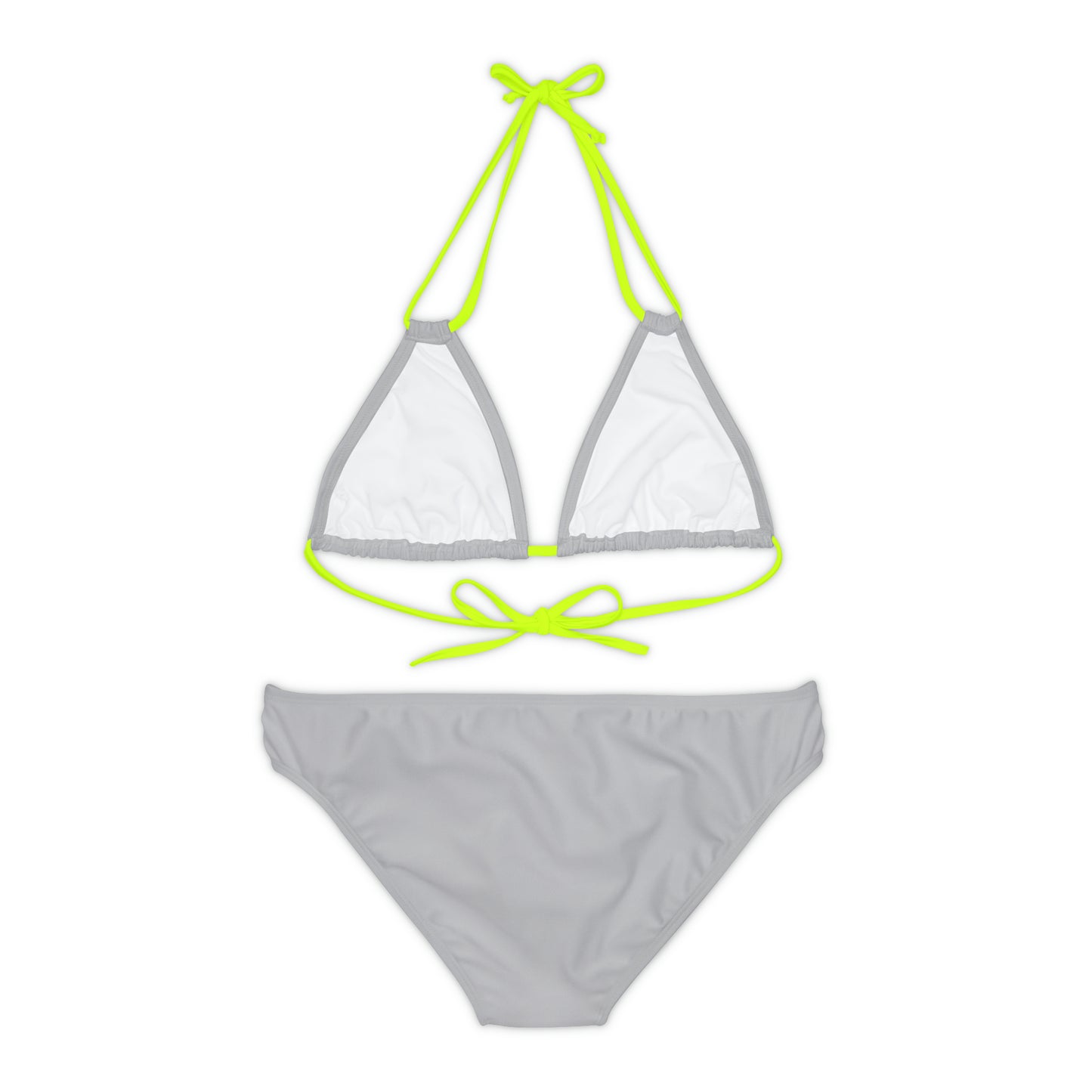 Light Grey Strappy Bikini Set (AOP)