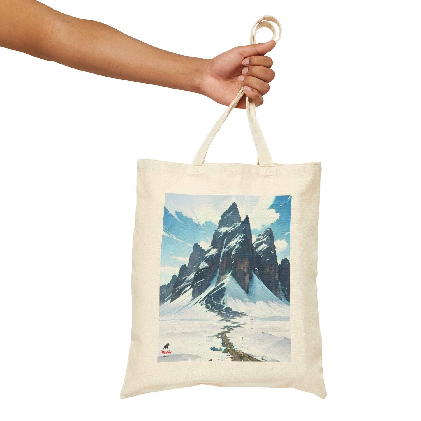 Volcano/Alps Cotton Canvas Tote Bag