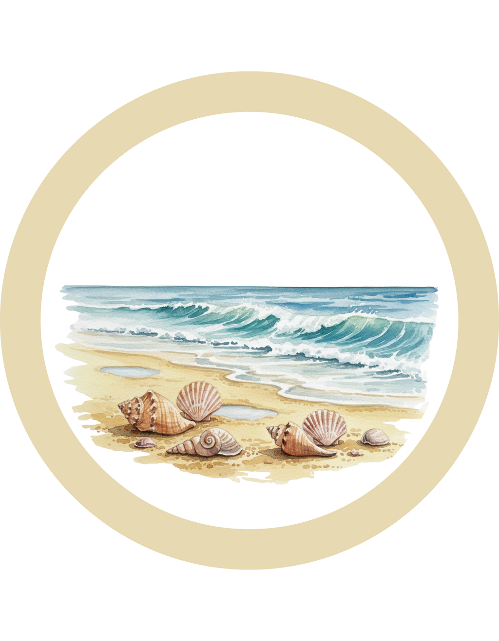 Beach Circle Crewneck Sweatshirt — Coastal Sunset Sweater