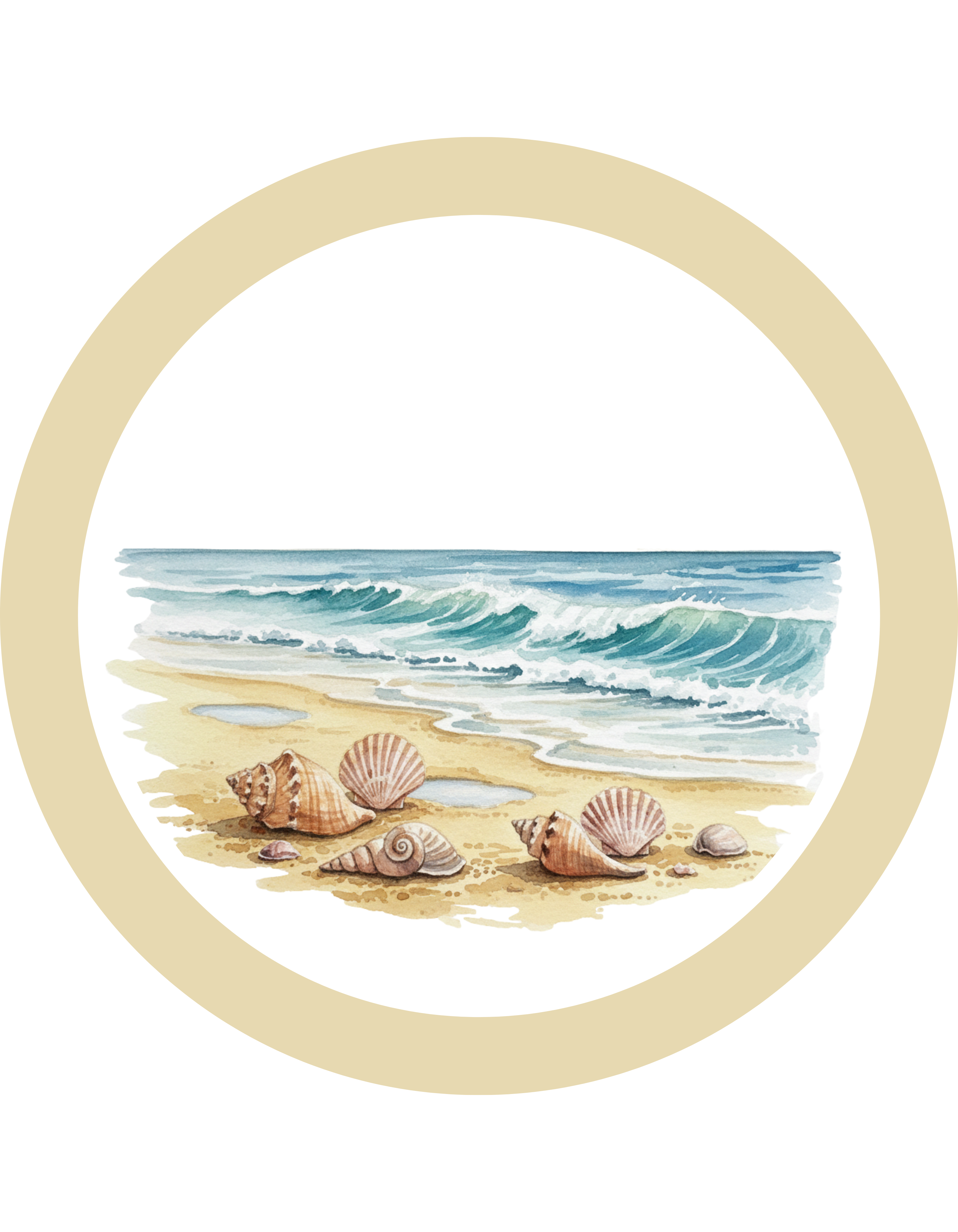 Beach Circle Crewneck Sweatshirt — Coastal Sunset Sweater