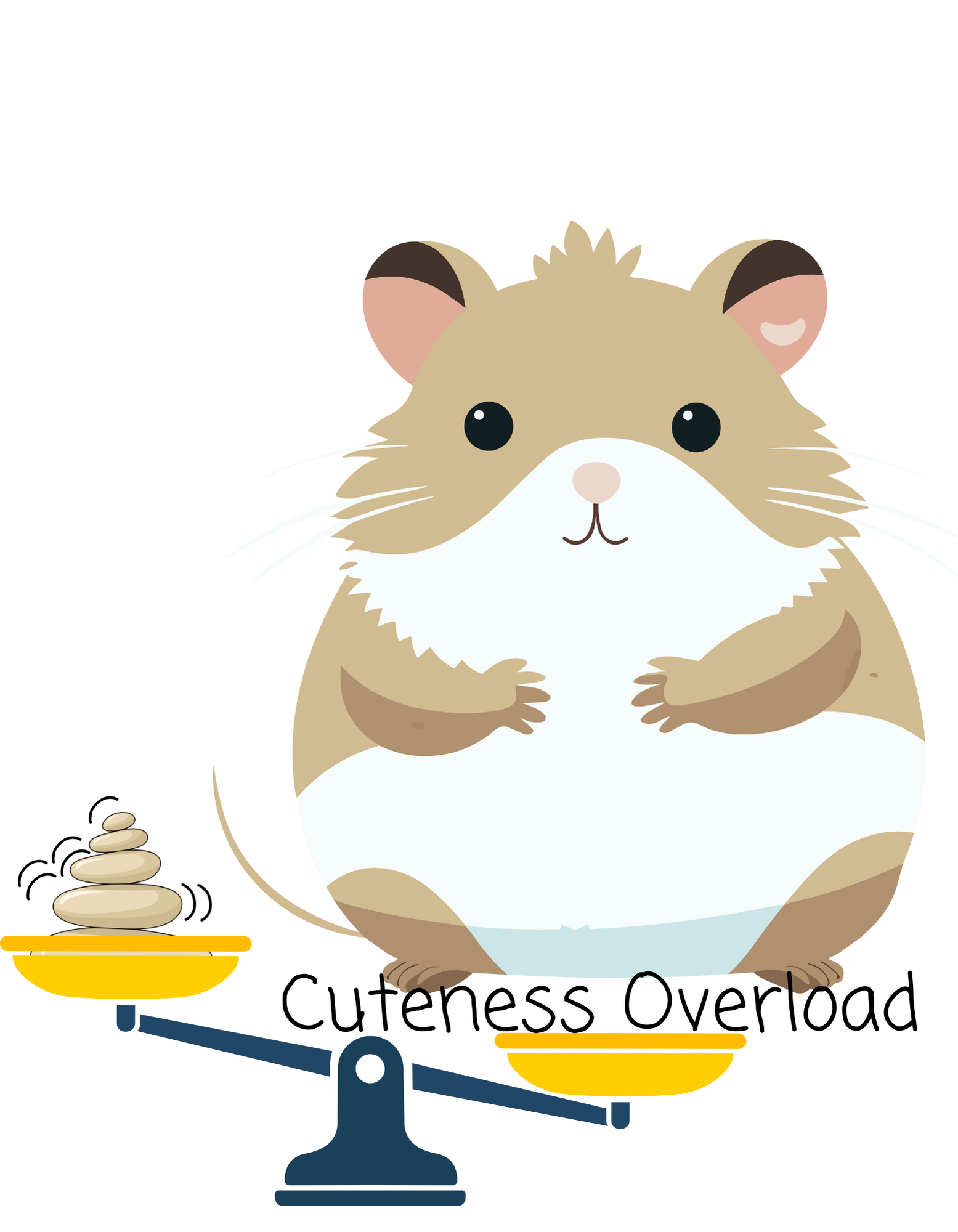 Cuteness Overload Hamster On A White Ceramic Mug — Adorable Pets Cozy Cup (11oz & 15oz)