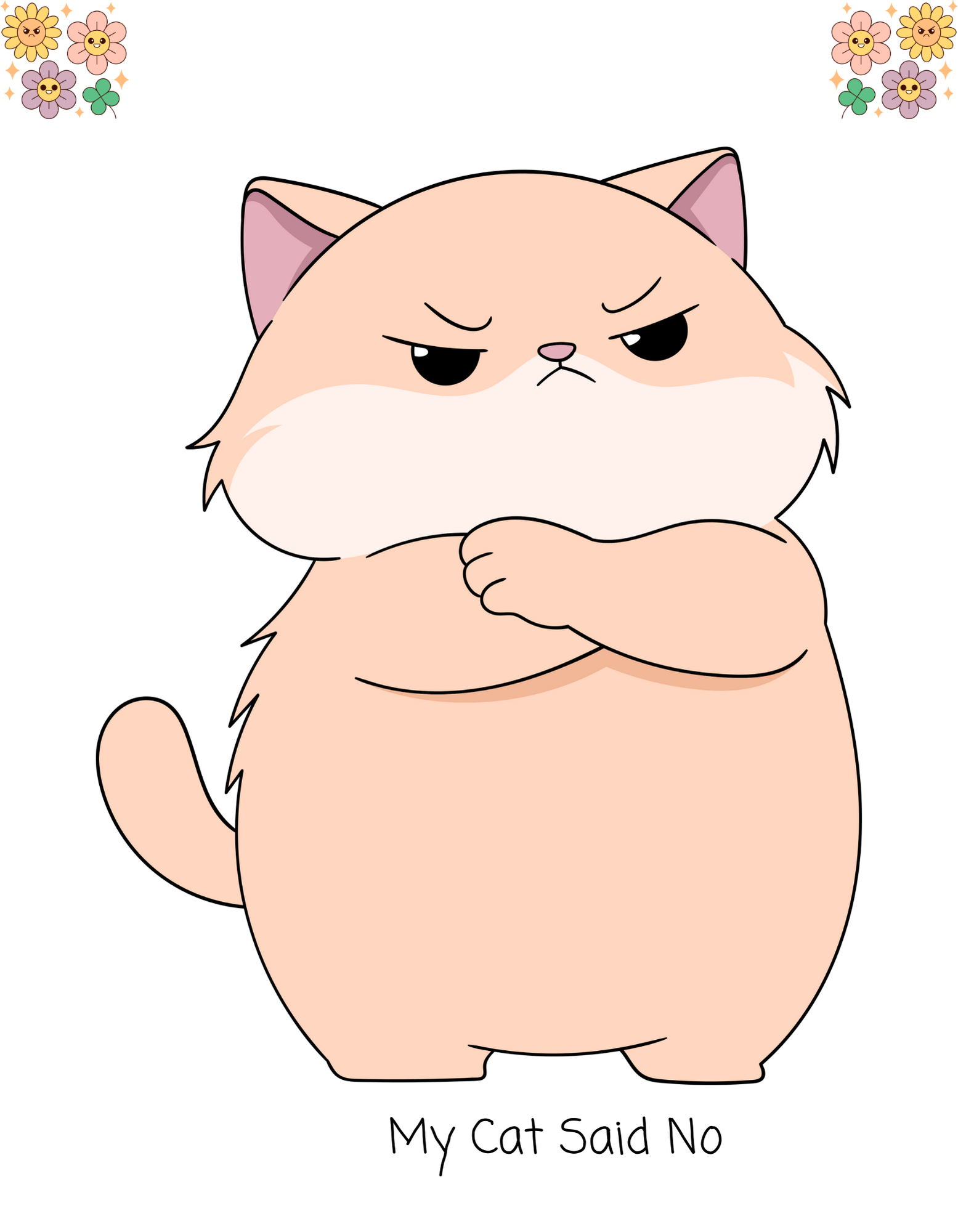 My Cat Said No White Ceramic Mug – Lovable Sassy Grumpy Cat Tea Cup (11oz & 15oz)