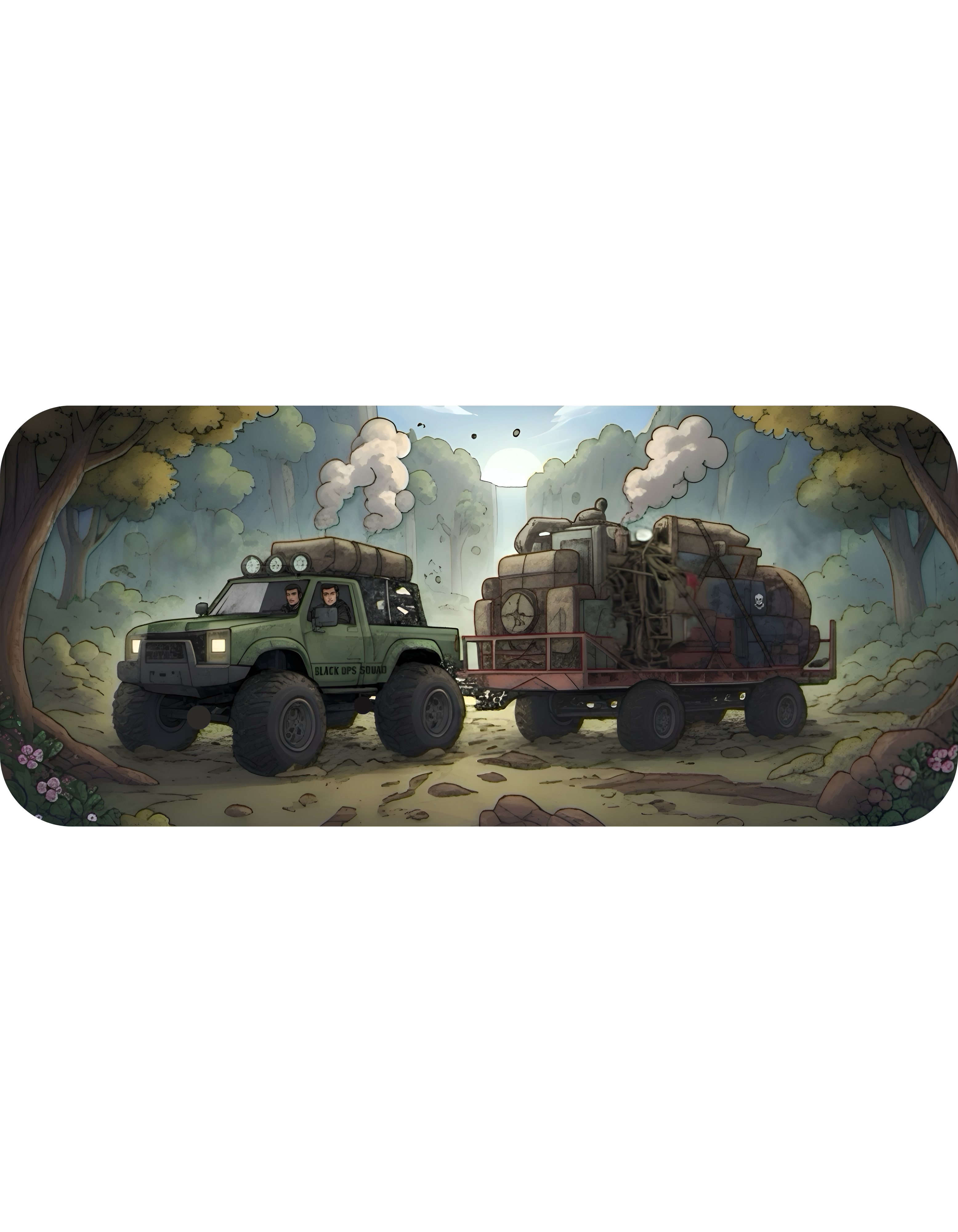 Adventure Trucks #2, Black Ops Squad White Ceramic Mug — Find Your Path To The Essentials Cup (11oz & 15oz)