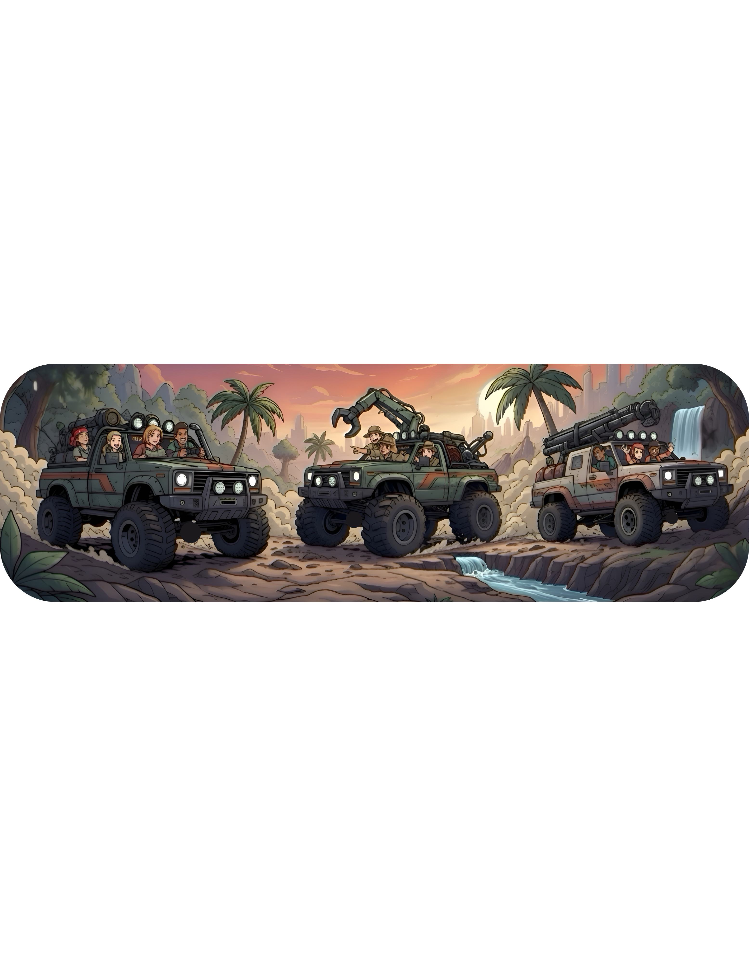 Adventure 4x4 Trucks #6, Explorers On Wheels White Ceramic Mug — Find Your Path To The Essentials Cup (11oz & 15oz)