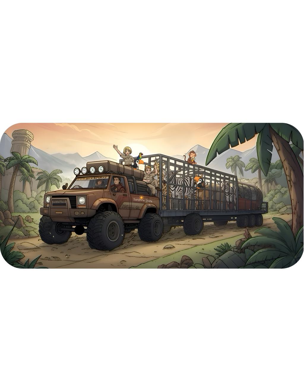 Adventure 4x4 Trucks #8,  Safari On The Go White Ceramic Mug — Find Your Path To The Essentials Cup (11oz & 15oz)