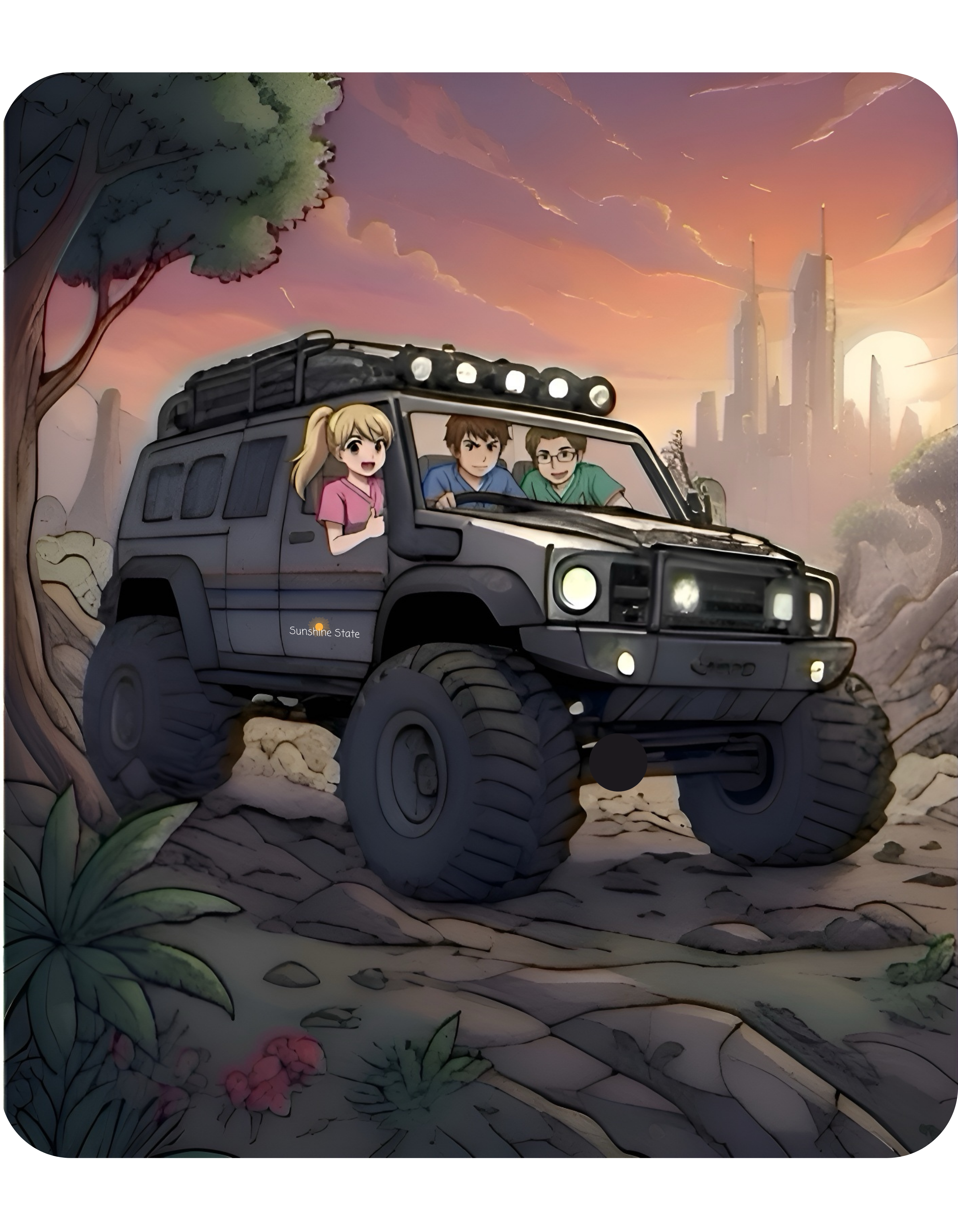 Adventure 4x4 Trucks #13, Hospital Healthcare Workers On The Go White Ceramic Mug — Find Your Path To The Essentials Cup (11oz & 15oz)